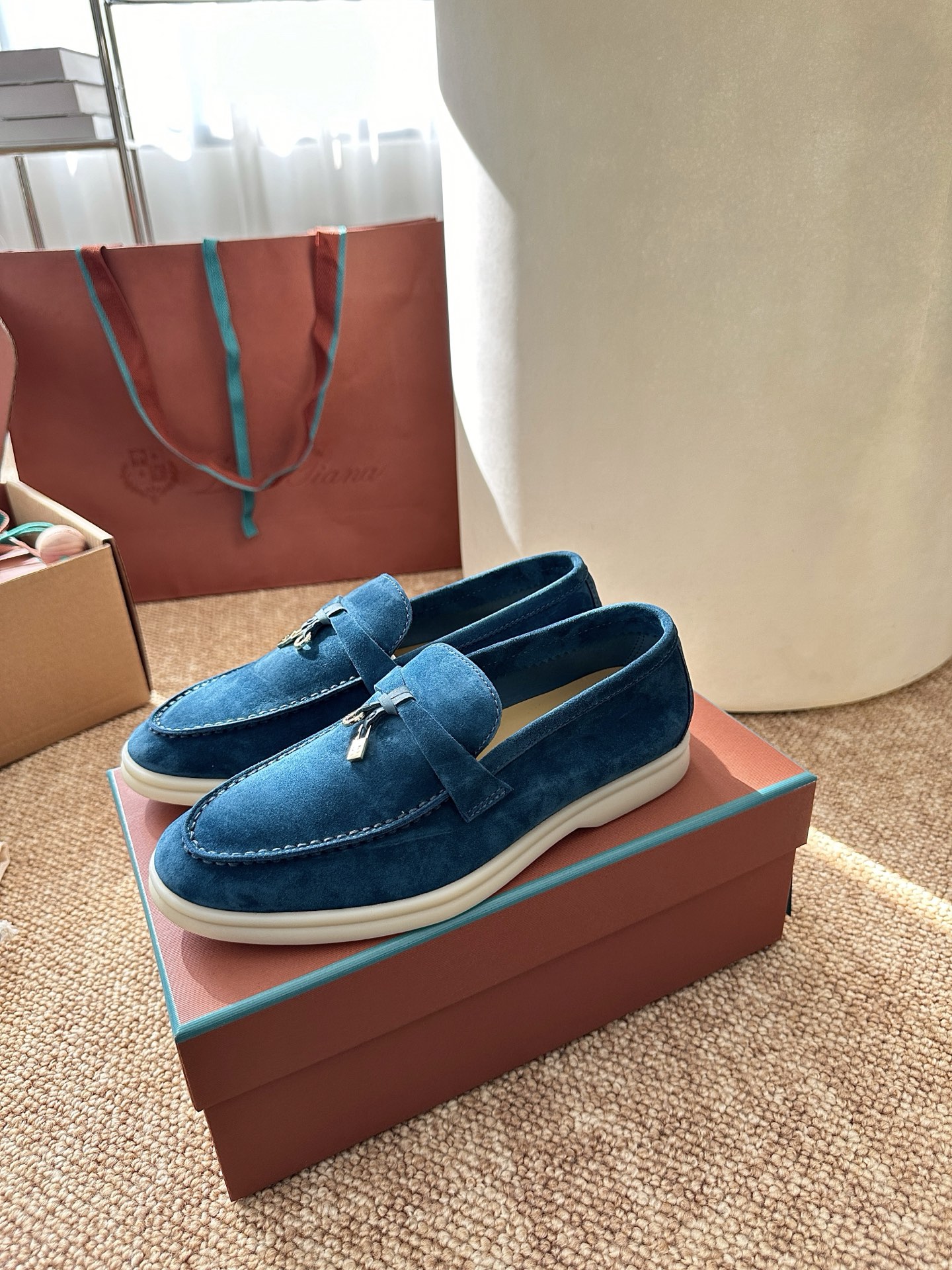 经典Summer Charms Walk极简白底鞋｜原版购入代购级别男士+10 飞机盒+10-沙色材质与