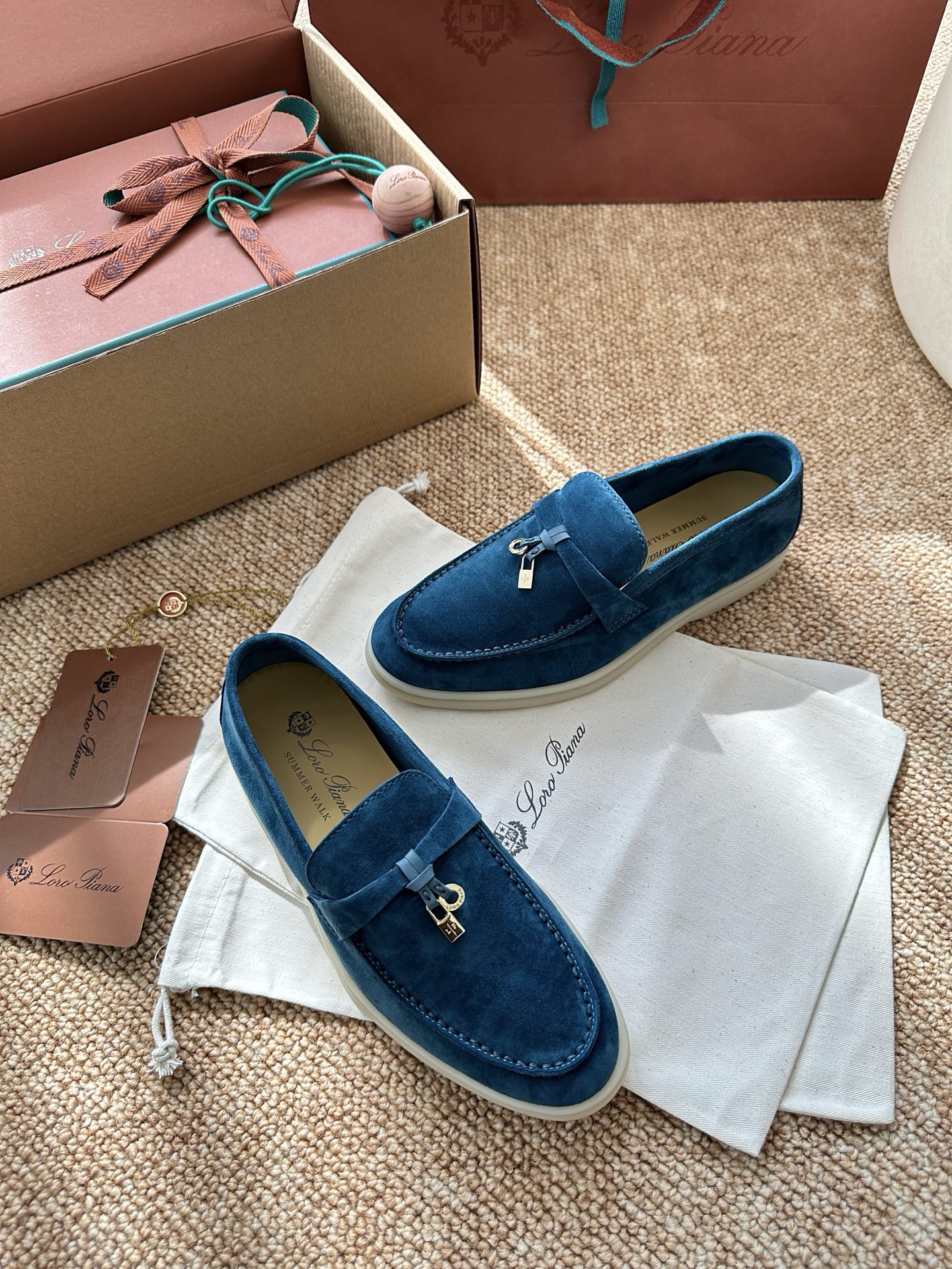 经典Summer Charms Walk极简白底鞋｜原版购入代购级别男士+10 飞机盒+10-沙色材质与