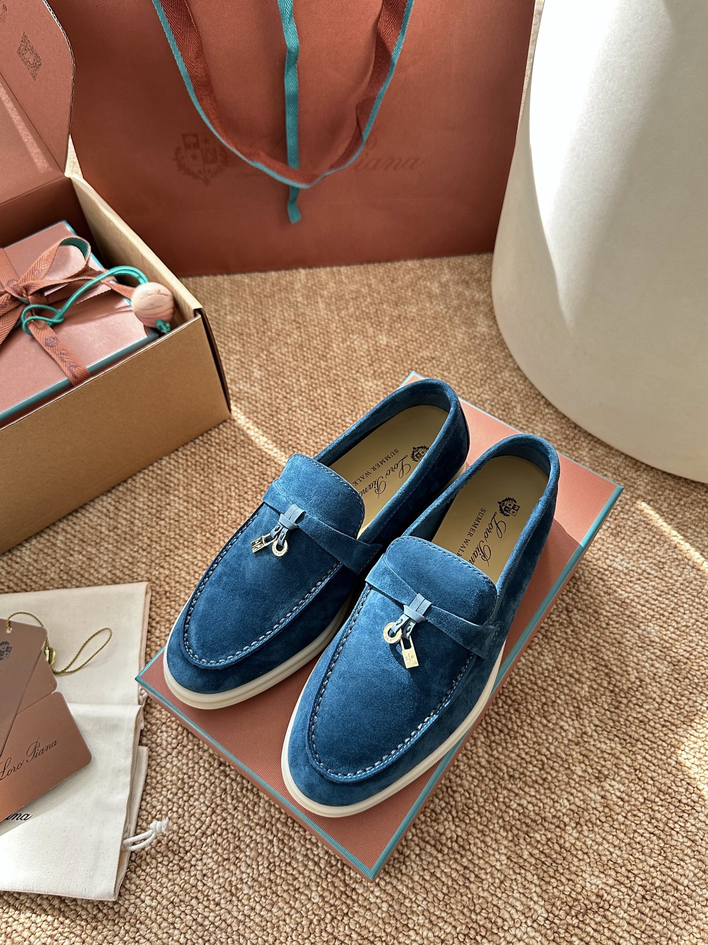 经典Summer Charms Walk极简白底鞋｜原版购入代购级别男士+10 飞机盒+10-沙色材质与