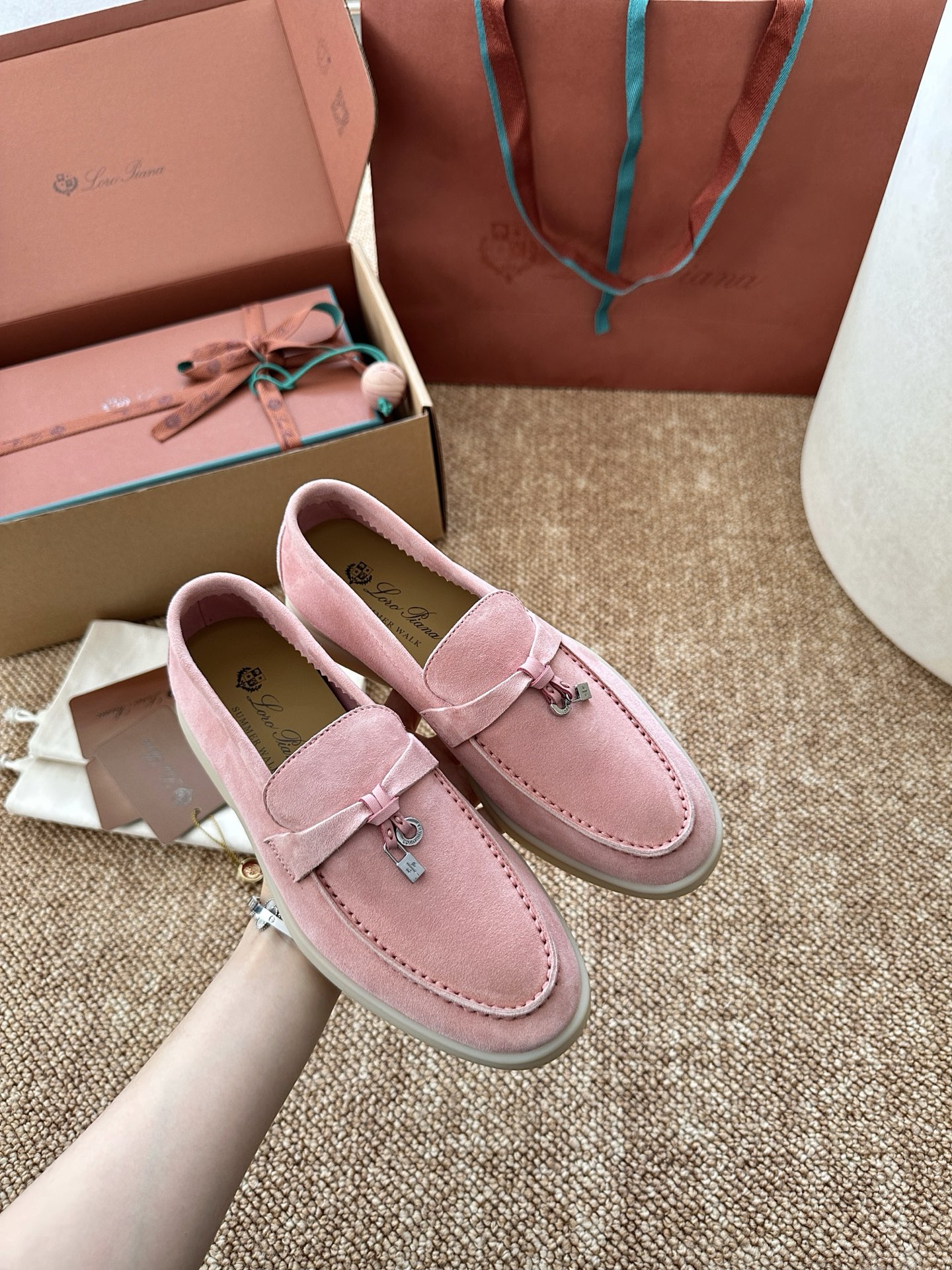 经典Summer Charms Walk极简白底鞋｜原版购入代购级别男士+10 飞机盒+10-沙色材质与