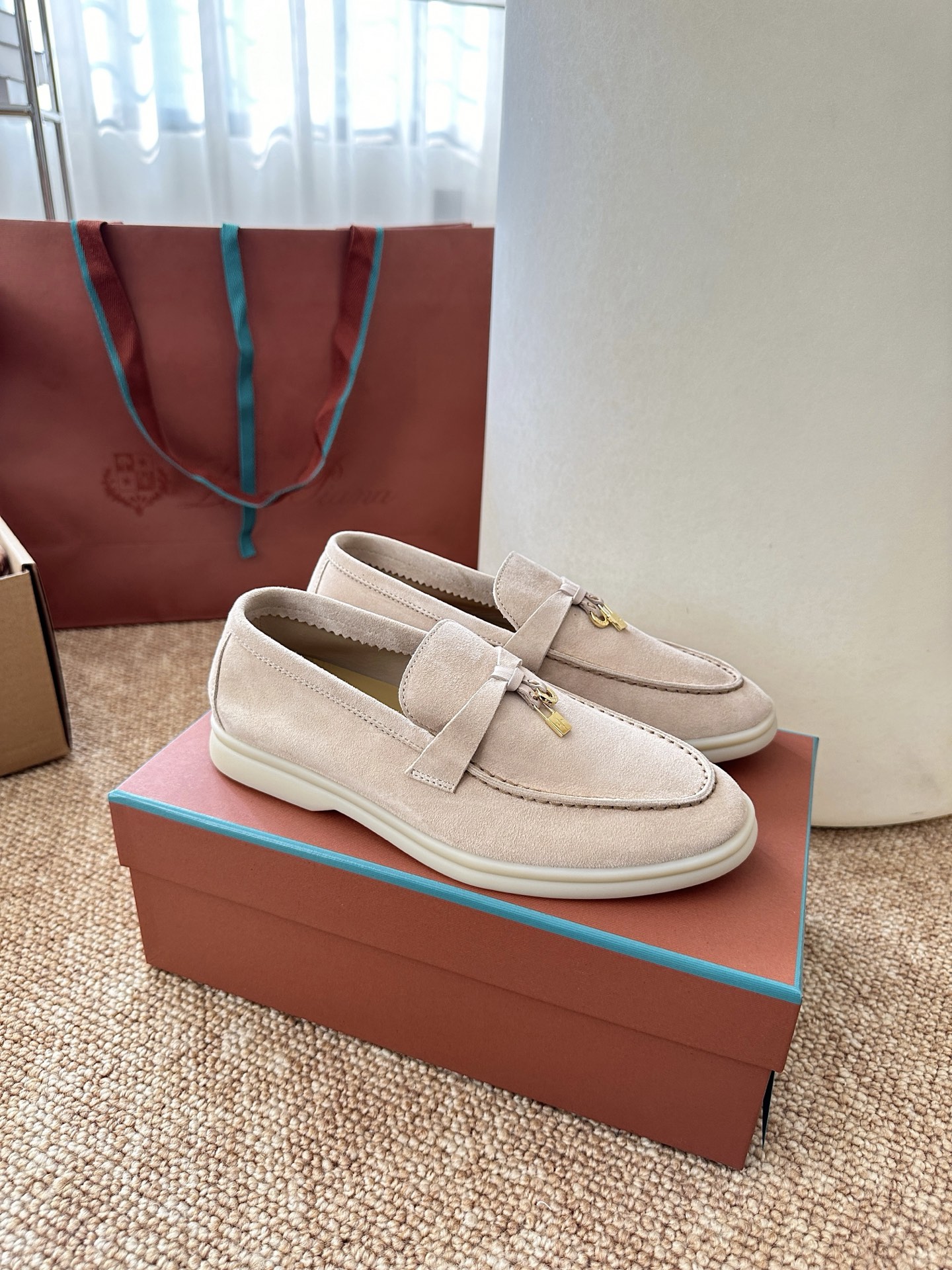 经典Summer Charms Walk极简白底鞋｜原版购入代购级别男士+10 飞机盒+10-沙色材质与