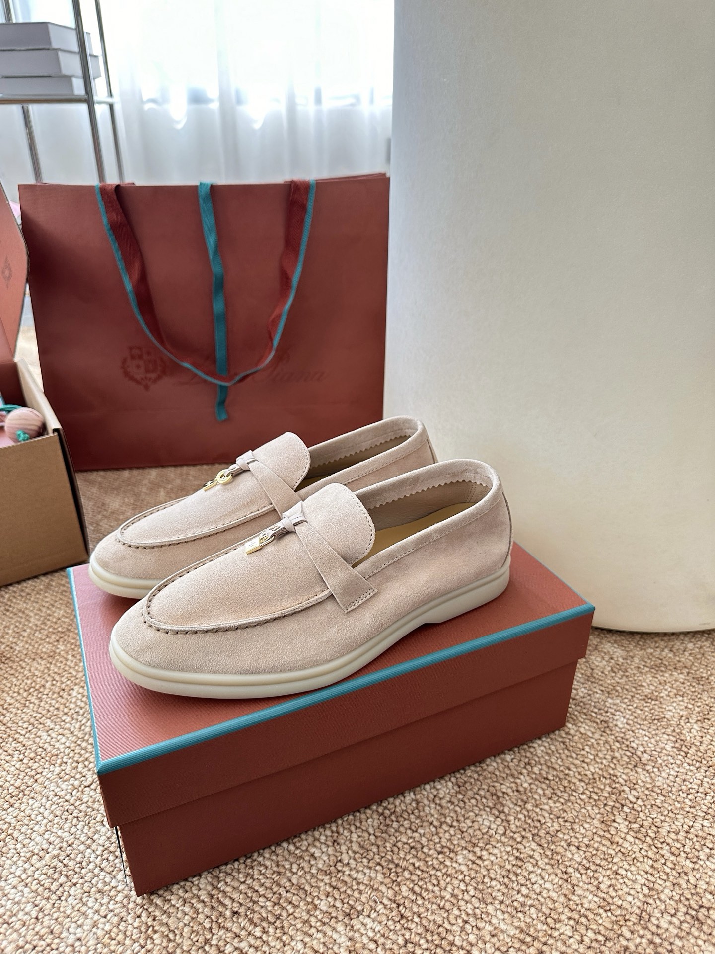 经典Summer Charms Walk极简白底鞋｜原版购入代购级别男士+10 飞机盒+10-沙色材质与