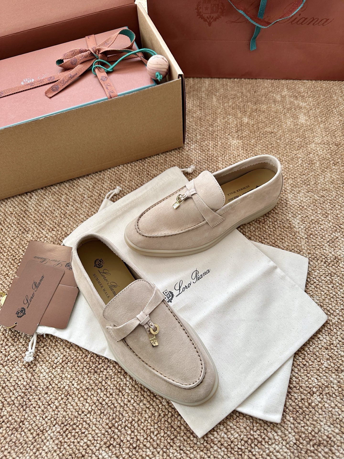 经典Summer Charms Walk极简白底鞋｜原版购入代购级别男士+10 飞机盒+10-沙色材质与