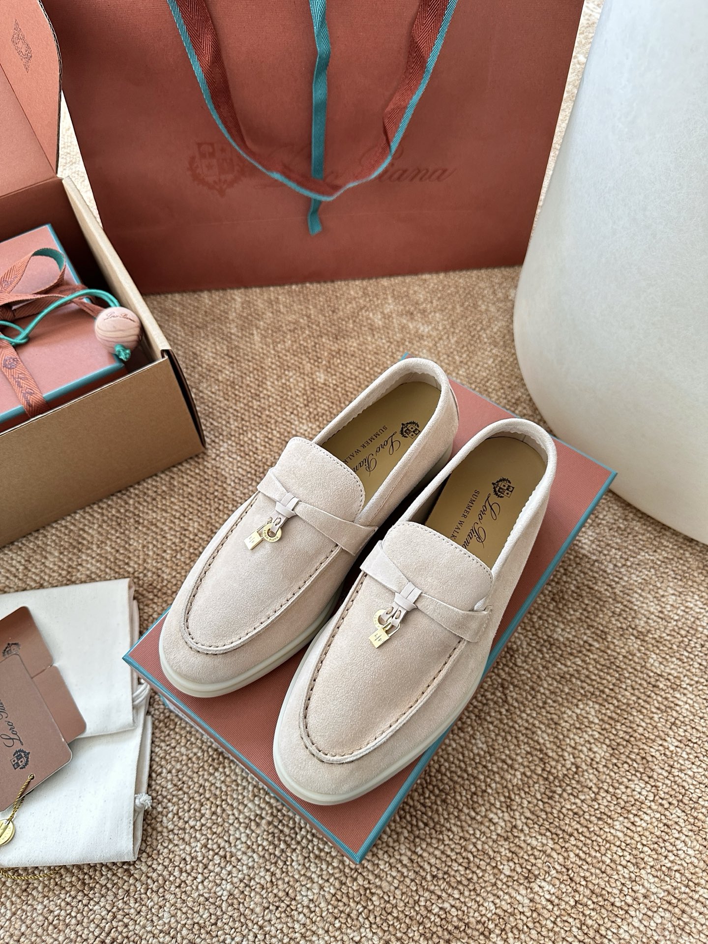 经典Summer Charms Walk极简白底鞋｜原版购入代购级别男士+10 飞机盒+10-沙色材质与