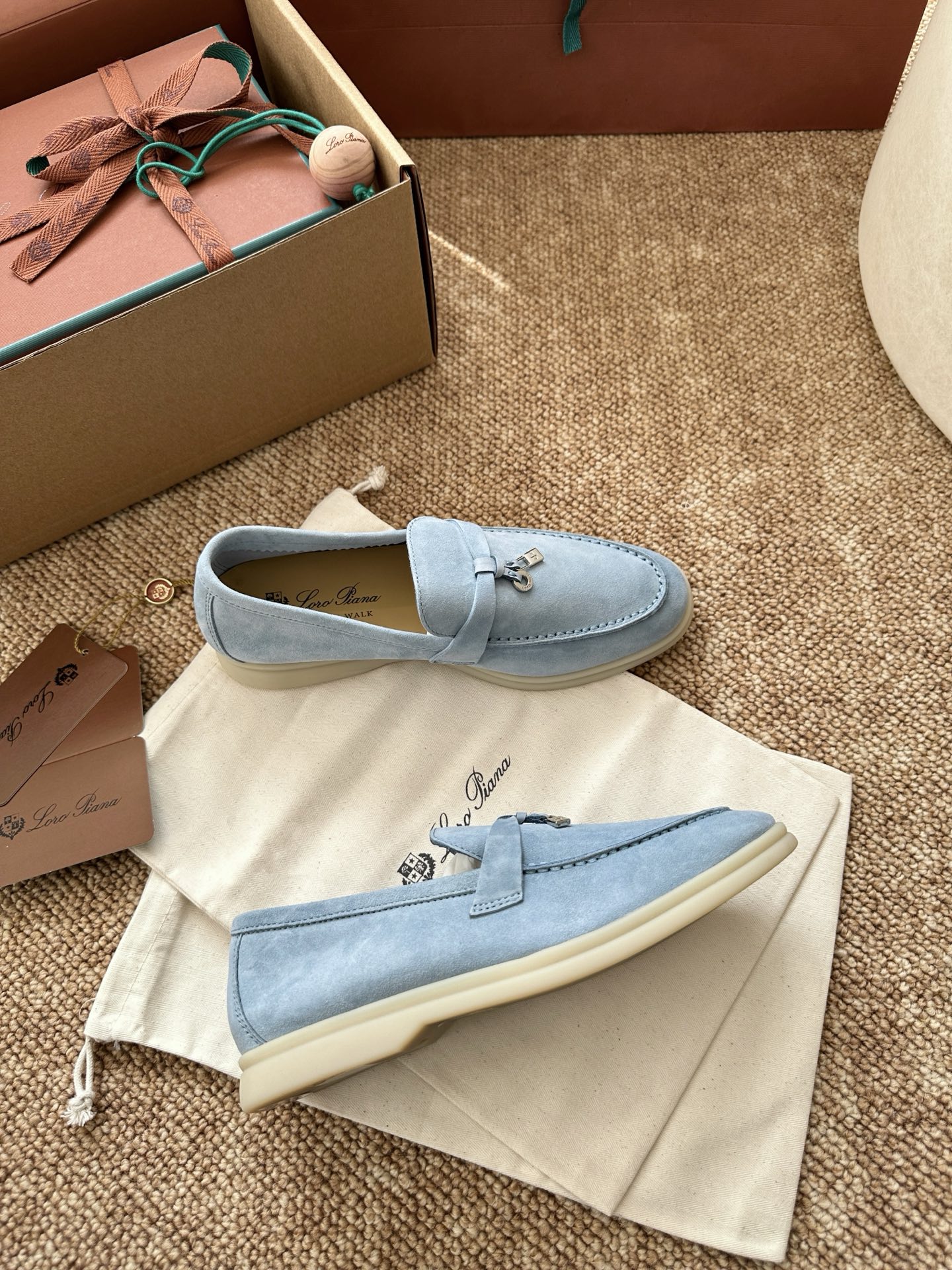 经典Summer Charms Walk极简白底鞋｜原版购入代购级别男士+10 飞机盒+10-沙色材质与