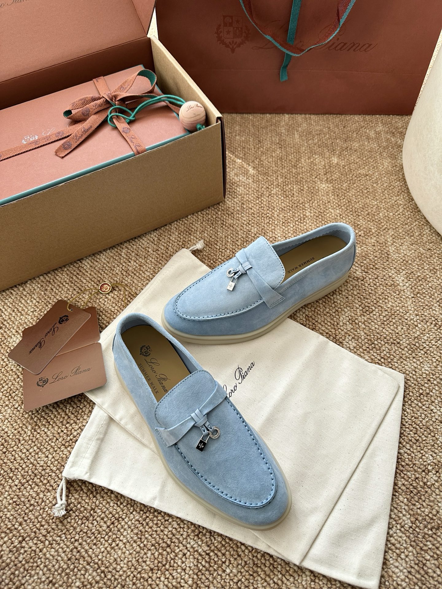 经典Summer Charms Walk极简白底鞋｜原版购入代购级别男士+10 飞机盒+10-沙色材质与