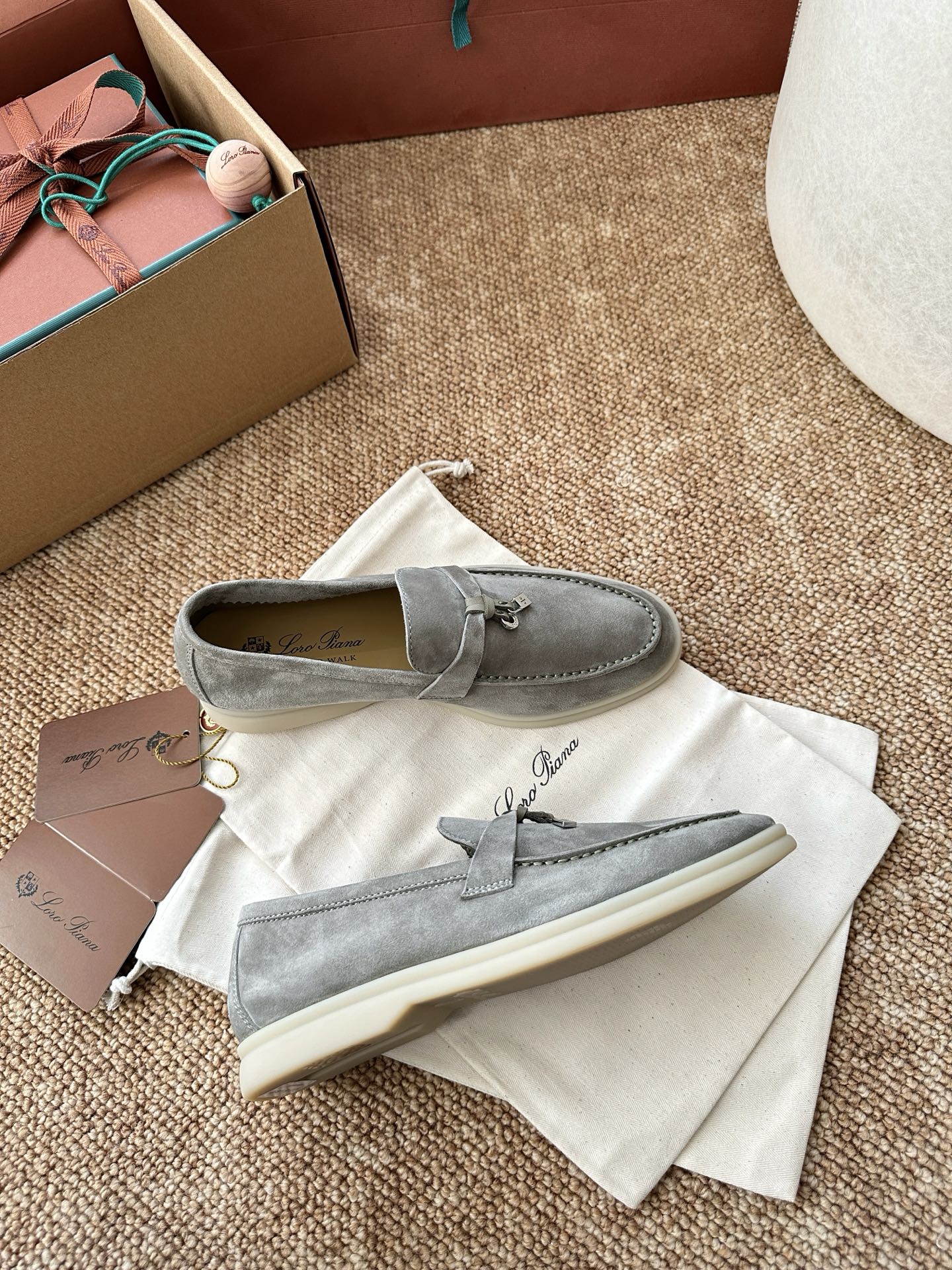 经典Summer Charms Walk极简白底鞋｜原版购入代购级别男士+10 飞机盒+10-沙色材质与