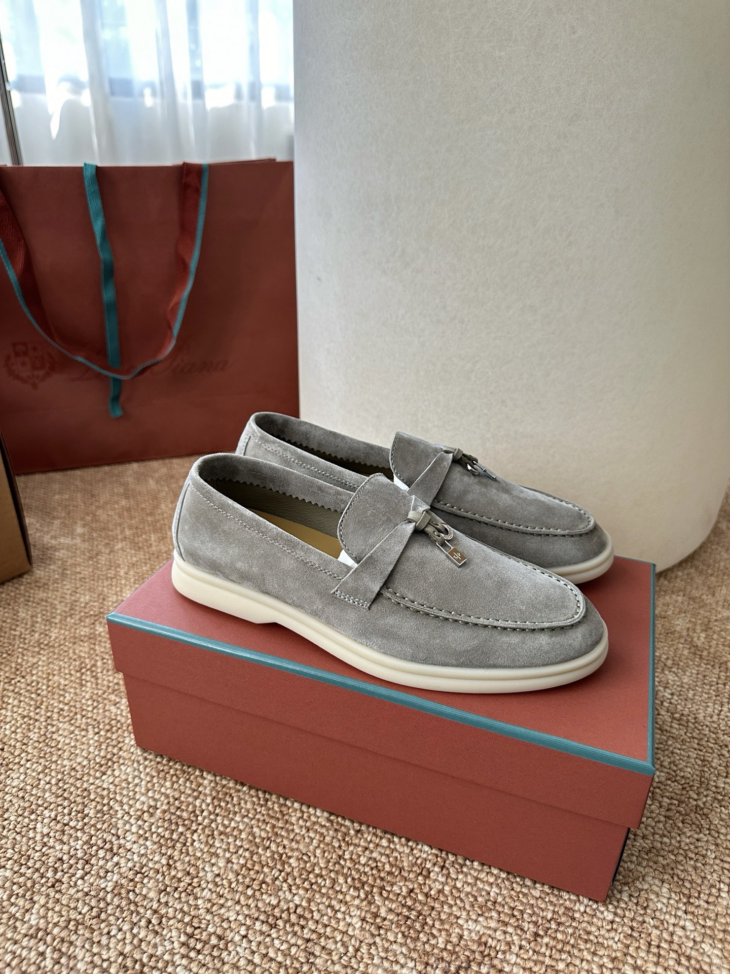 经典Summer Charms Walk极简白底鞋｜原版购入代购级别男士+10 飞机盒+10-沙色材质与