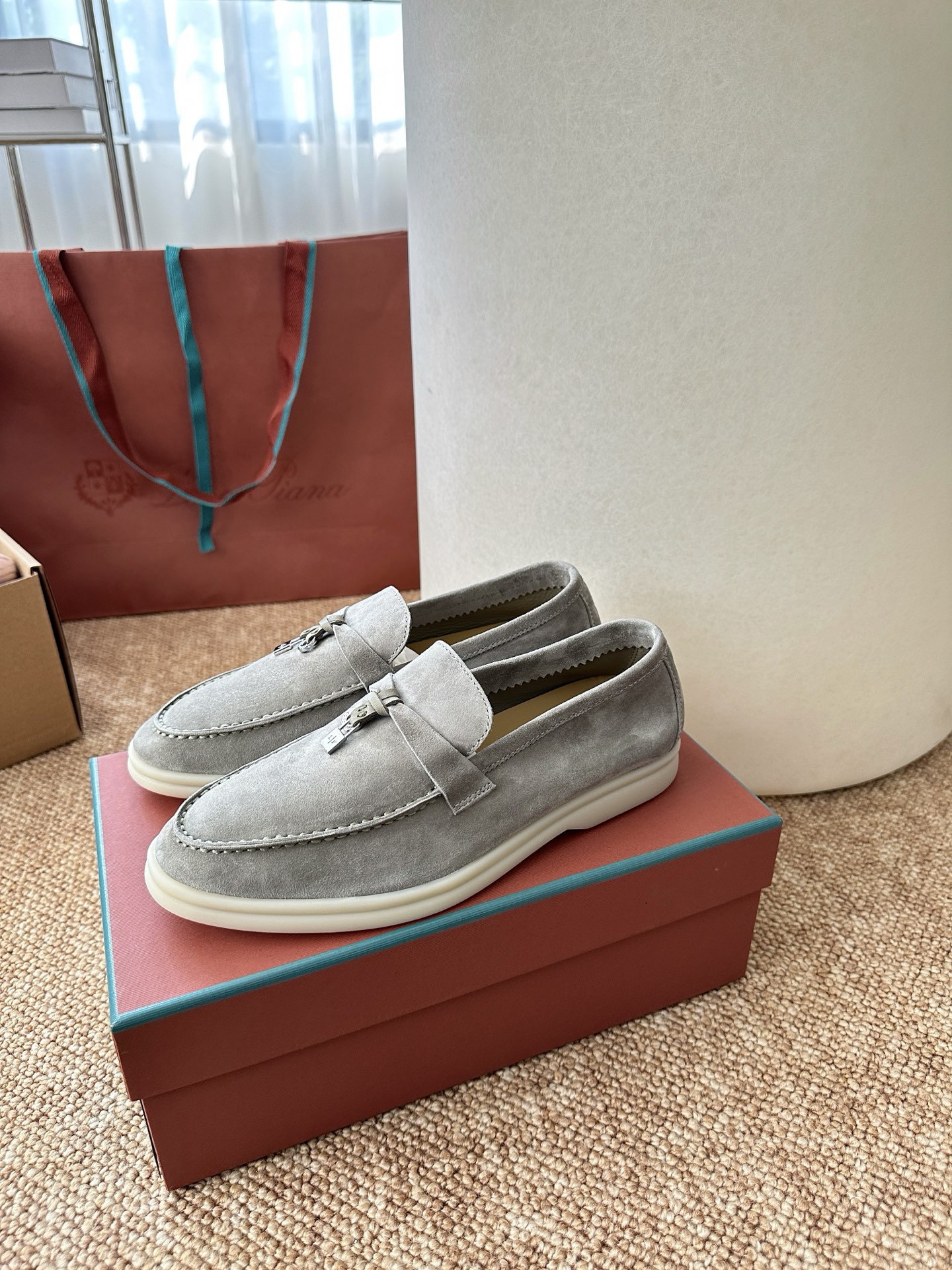 经典Summer Charms Walk极简白底鞋｜原版购入代购级别男士+10 飞机盒+10-沙色材质与