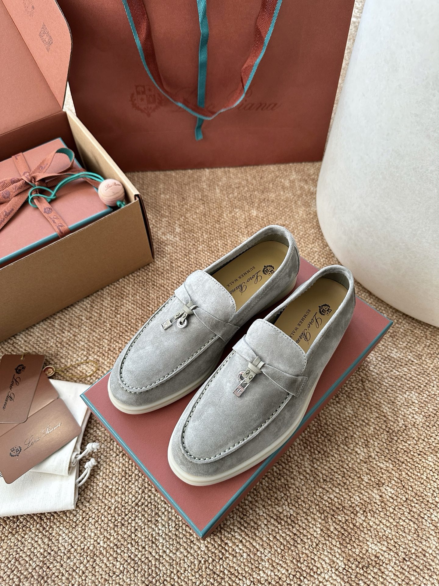 经典Summer Charms Walk极简白底鞋｜原版购入代购级别男士+10 飞机盒+10-沙色材质与