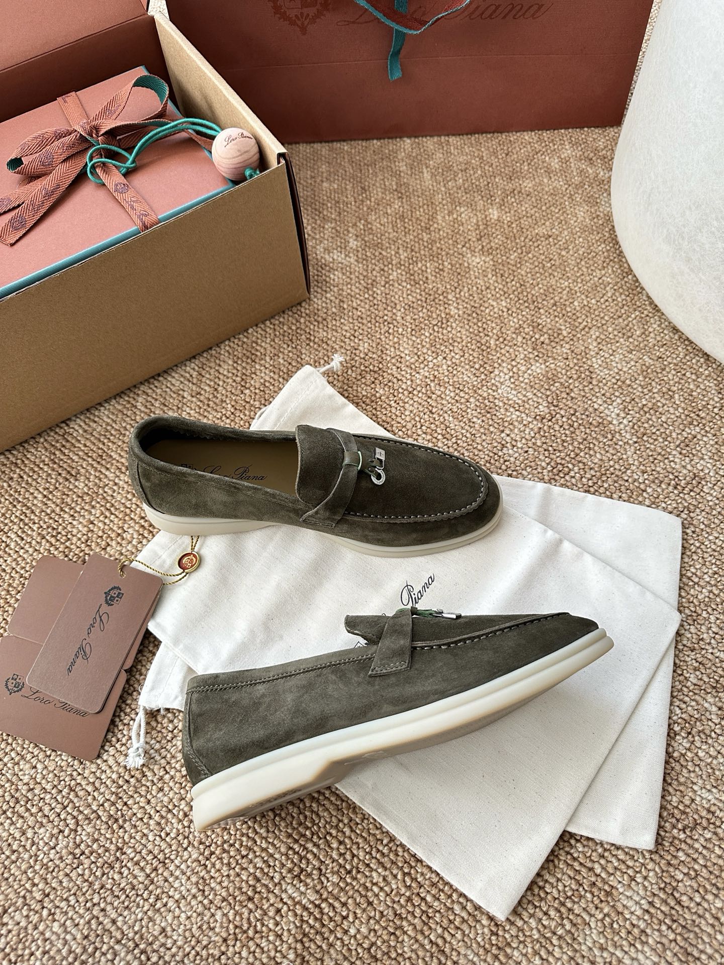 经典Summer Charms Walk极简白底鞋｜原版购入代购级别男士+10 飞机盒+10-沙色材质与