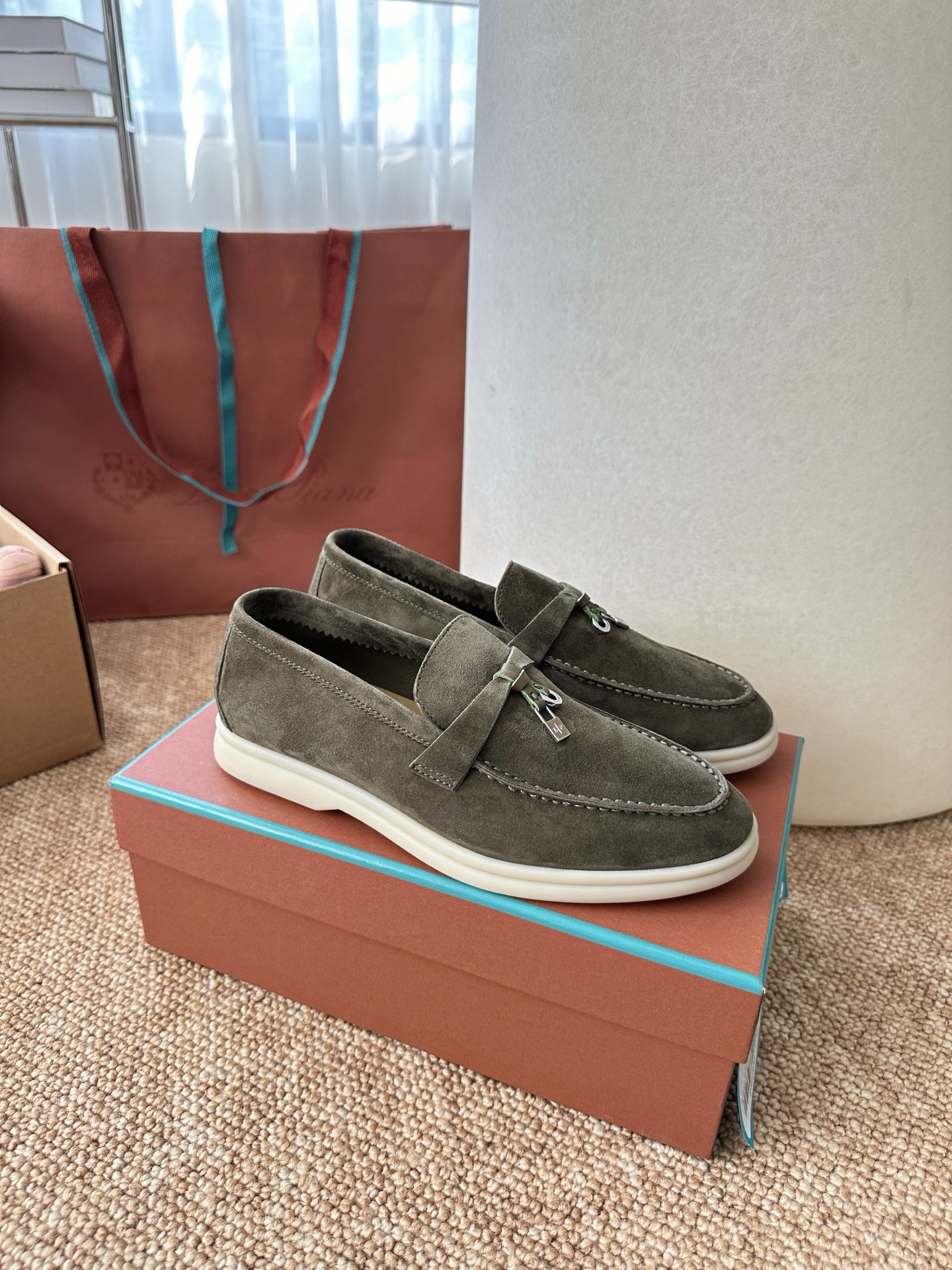 经典Summer Charms Walk极简白底鞋｜原版购入代购级别男士+10 飞机盒+10-沙色材质与