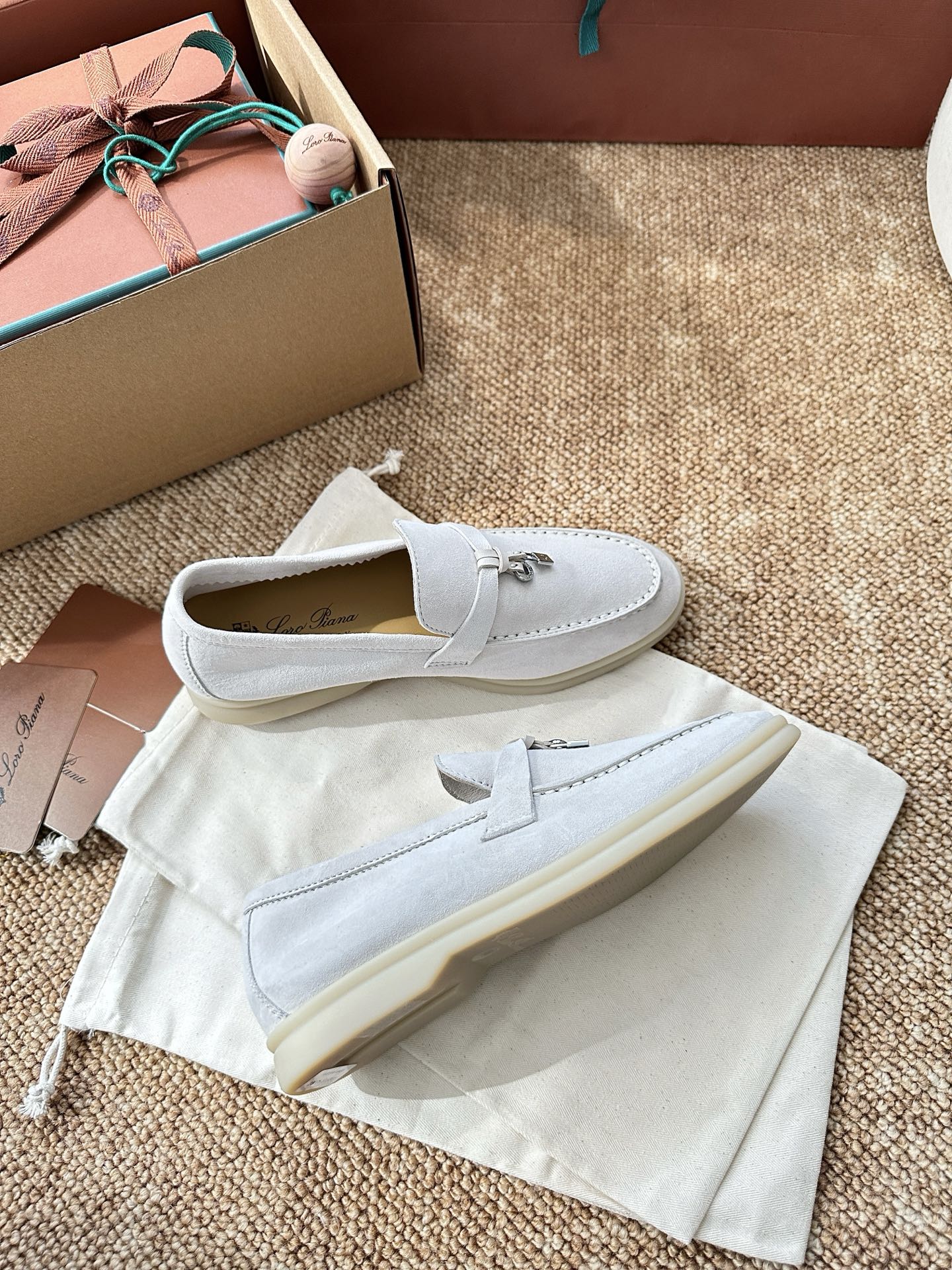 经典Summer Charms Walk极简白底鞋｜原版购入代购级别男士+10 飞机盒+10-沙色材质与