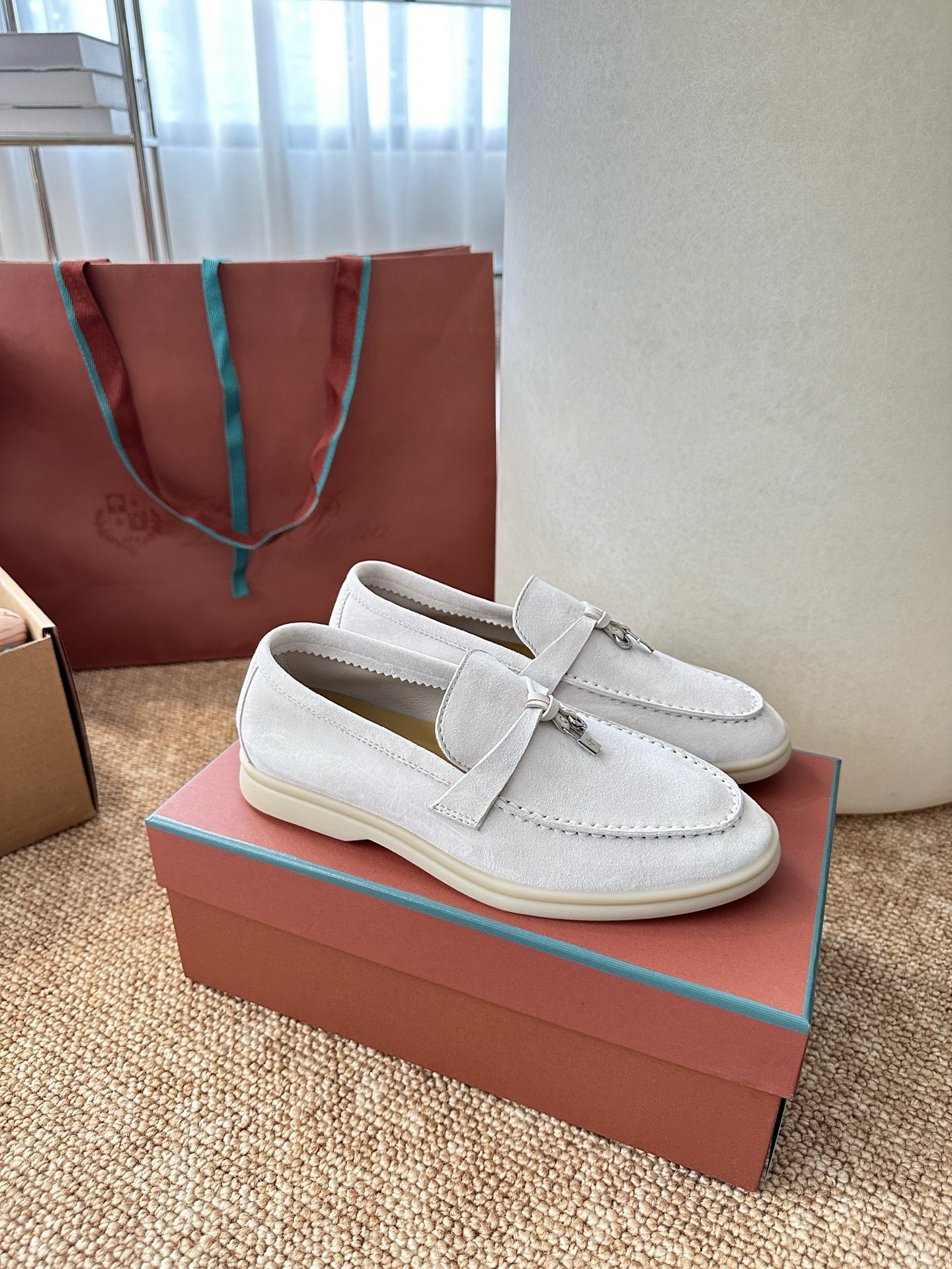 经典Summer Charms Walk极简白底鞋｜原版购入代购级别男士+10 飞机盒+10-沙色材质与