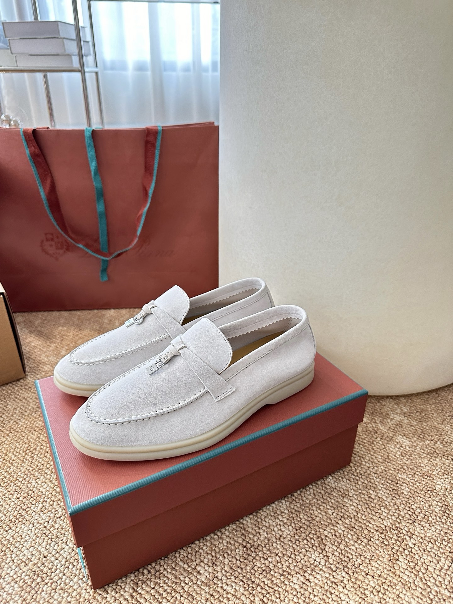 经典Summer Charms Walk极简白底鞋｜原版购入代购级别男士+10 飞机盒+10-沙色材质与