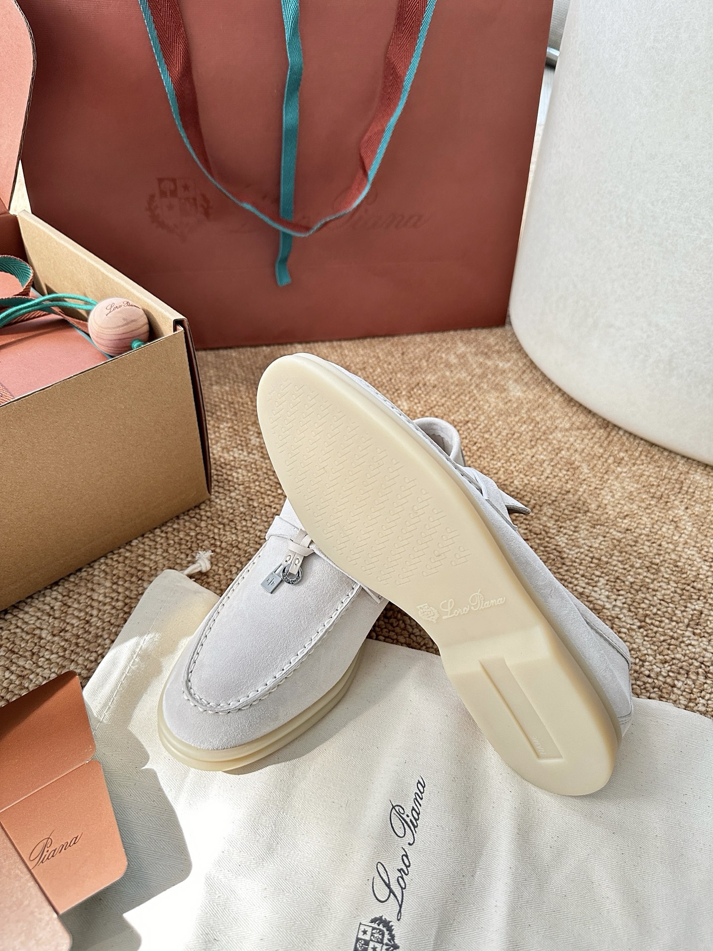 经典Summer Charms Walk极简白底鞋｜原版购入代购级别男士+10 飞机盒+10-沙色材质与