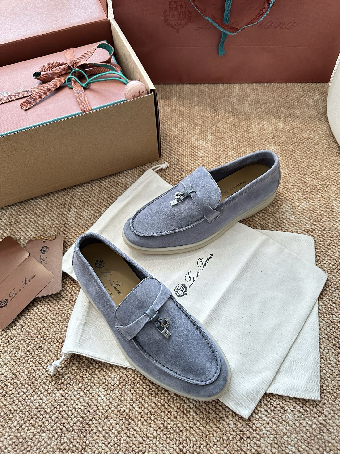 经典Summer Charms Walk极简白底鞋｜原版购入代购级别男士+10 飞机盒+10-沙色材质与