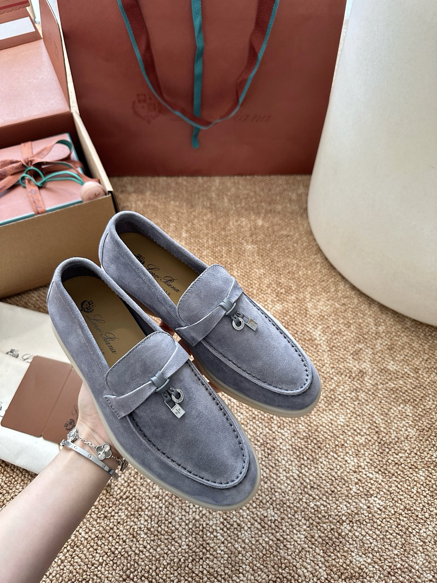 经典Summer Charms Walk极简白底鞋｜原版购入代购级别男士+10 飞机盒+10-沙色材质与