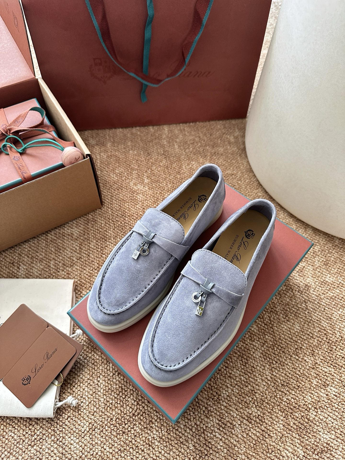 经典Summer Charms Walk极简白底鞋｜原版购入代购级别男士+10 飞机盒+10-沙色材质与