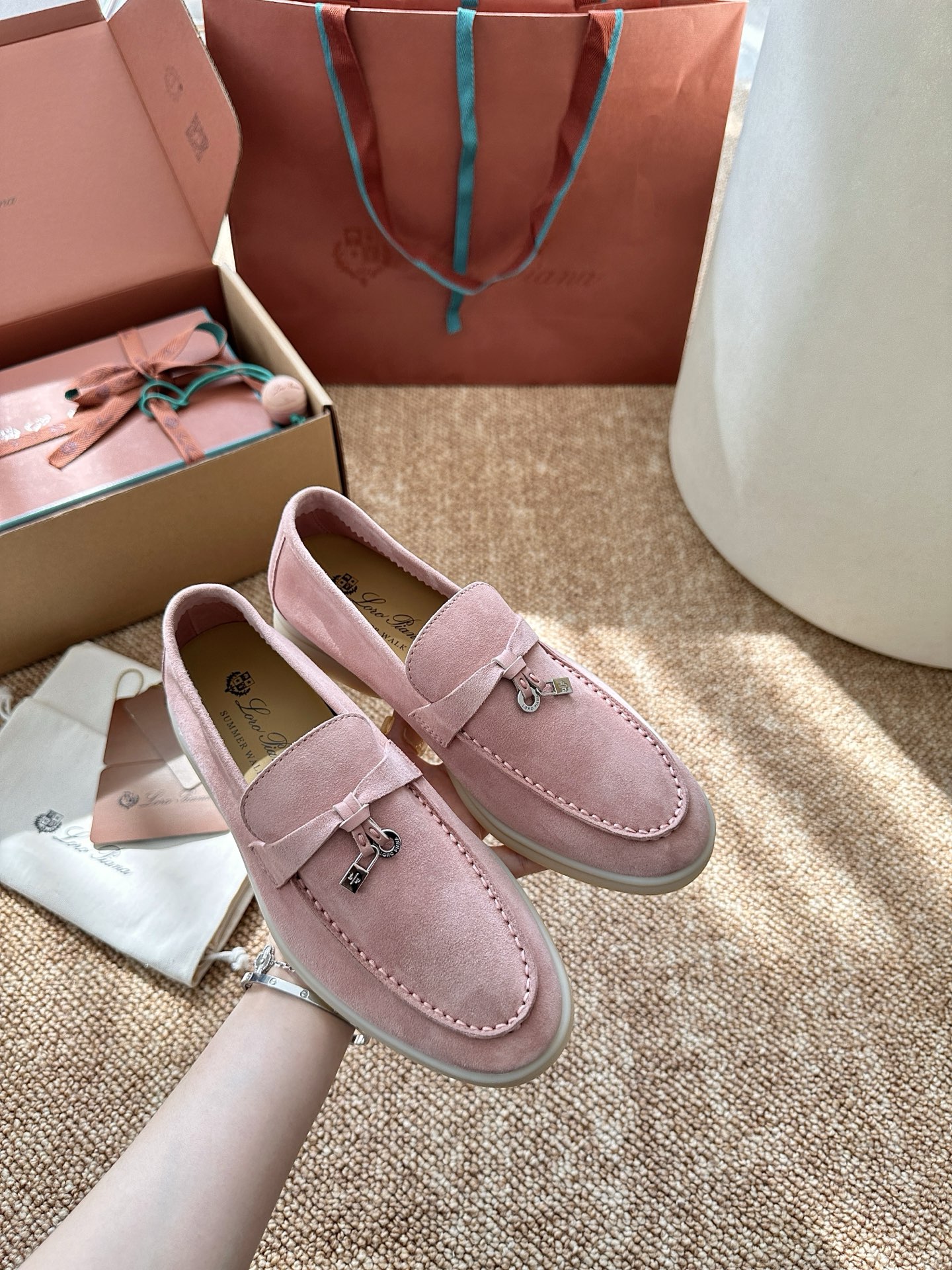 经典Summer Charms Walk极简白底鞋｜原版购入代购级别男士+10 飞机盒+10-沙色材质与