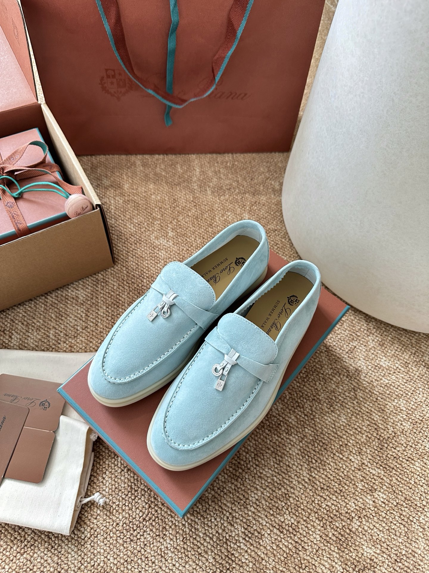 经典Summer Charms Walk极简白底鞋｜原版购入代购级别男士+10 飞机盒+10-沙色材质与