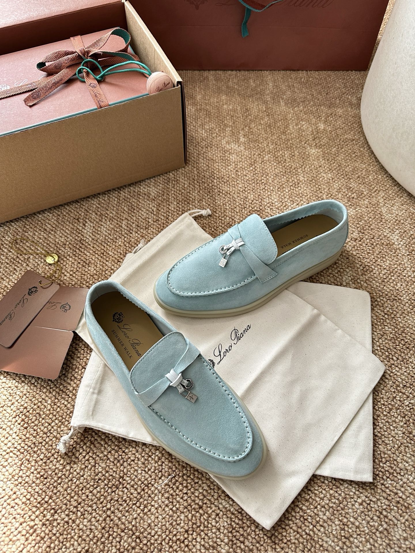 经典Summer Charms Walk极简白底鞋｜原版购入代购级别男士+10 飞机盒+10-沙色材质与