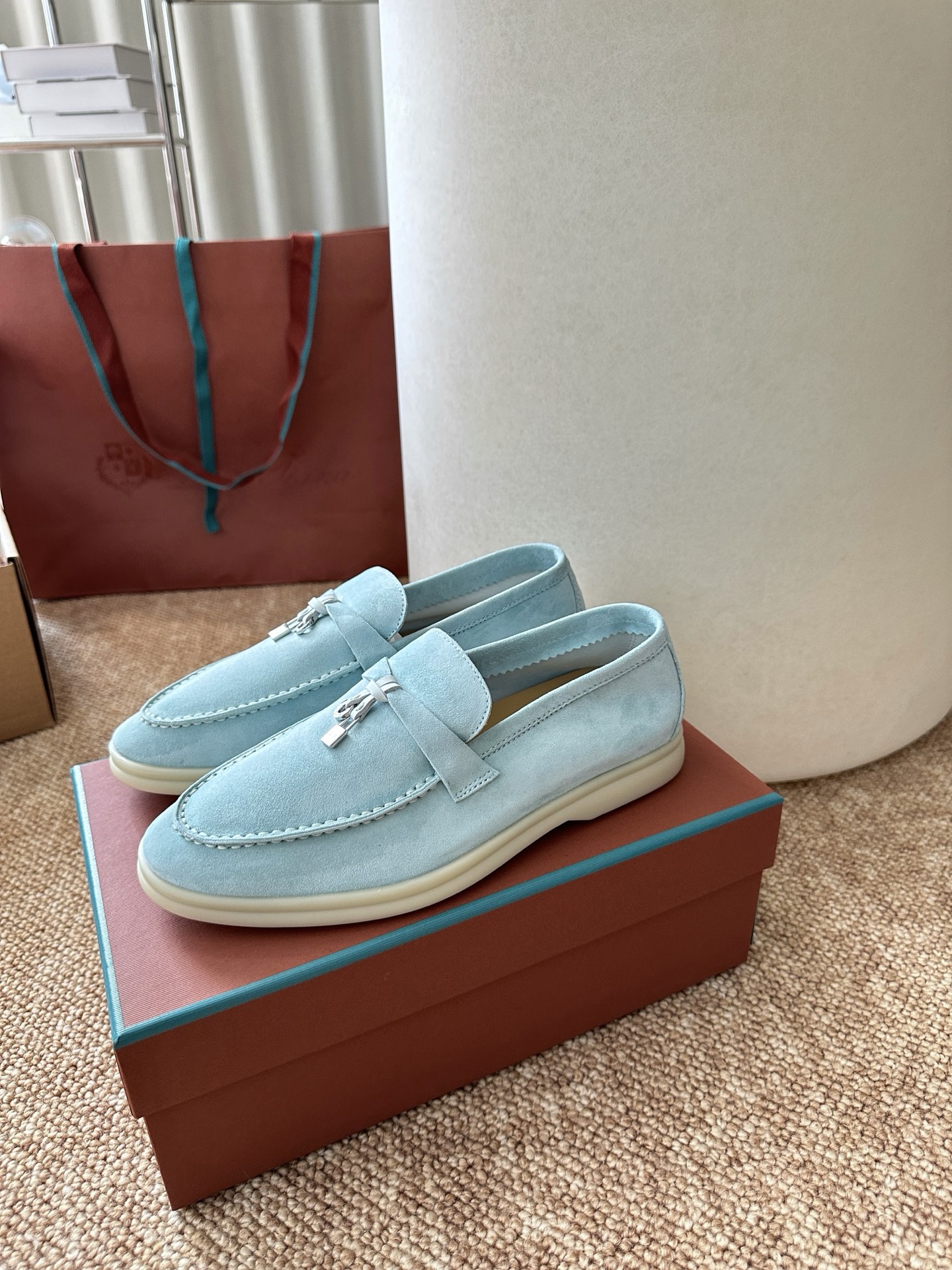 经典Summer Charms Walk极简白底鞋｜原版购入代购级别男士+10 飞机盒+10-沙色材质与