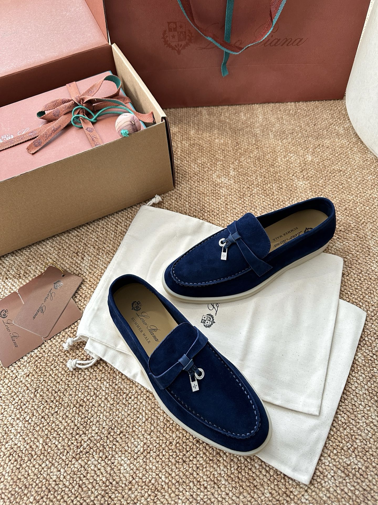 经典Summer Charms Walk极简白底鞋｜原版购入代购级别男士+10 飞机盒+10-沙色材质与