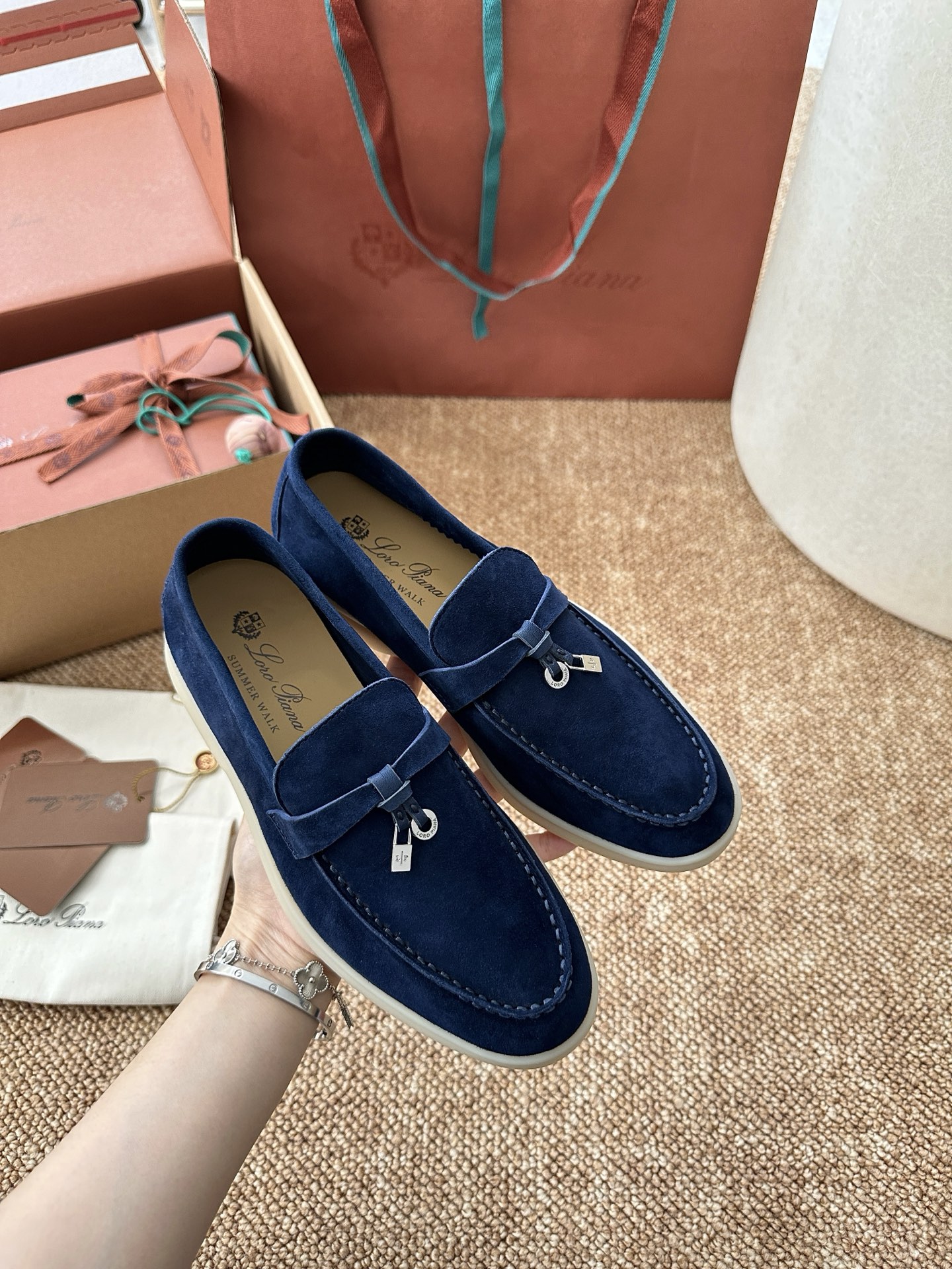 经典Summer Charms Walk极简白底鞋｜原版购入代购级别男士+10 飞机盒+10-沙色材质与