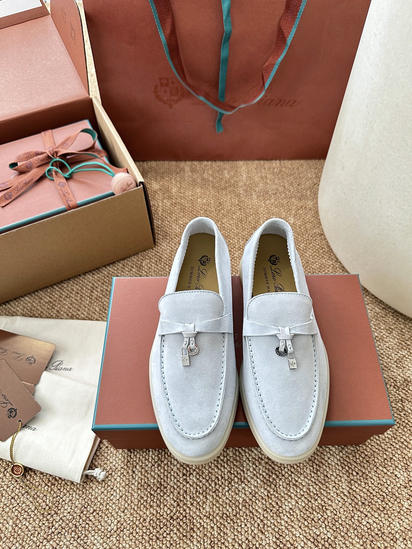 NO:694011,Aqua blue, loafers and half slippers, loafers19860909水蓝色,乐福鞋半拖,loafers,Women's Shoes