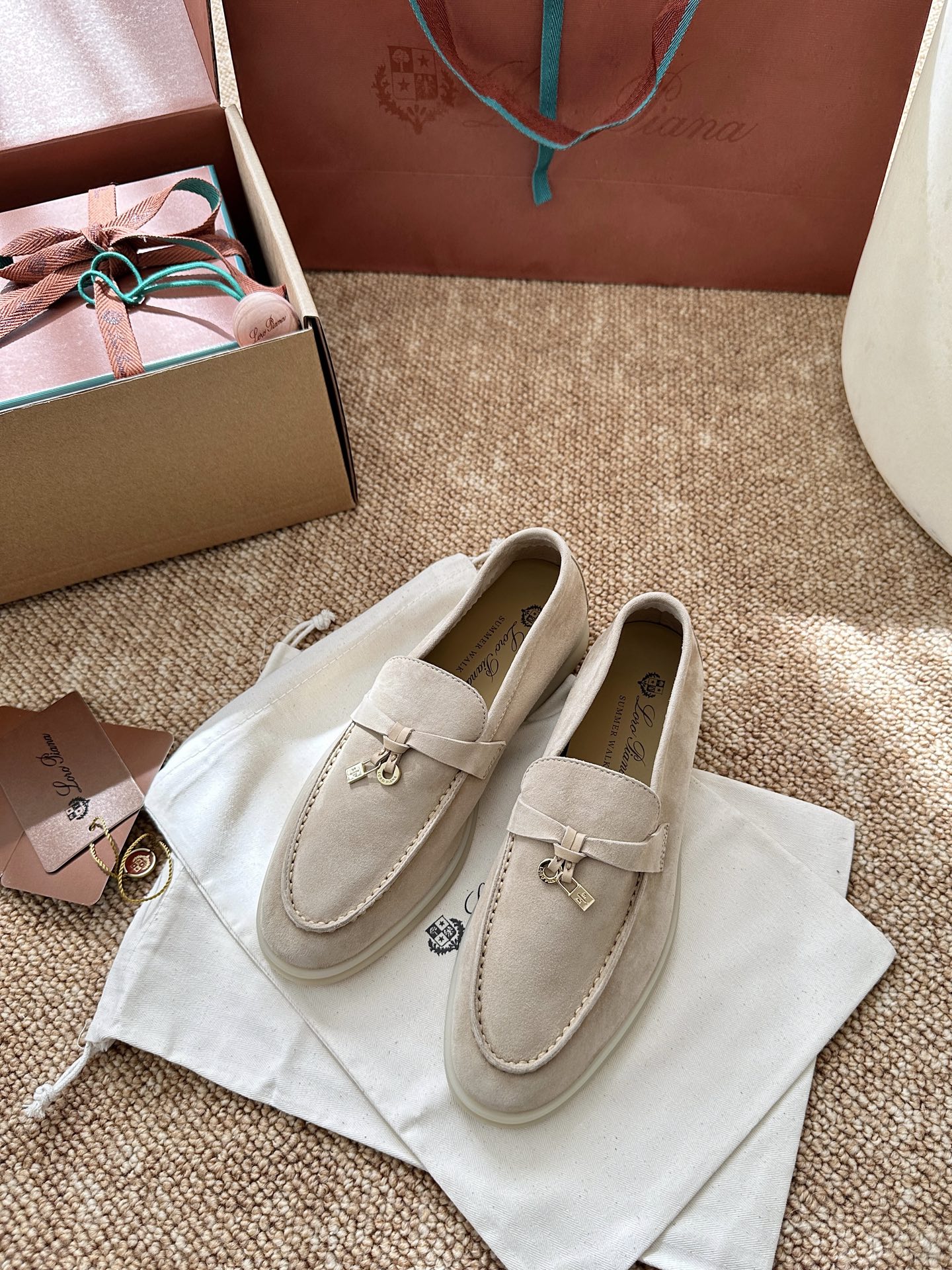 经典Summer Charms Walk极简白底鞋｜原版购入代购级别男士+10 飞机盒+10-沙色材质与