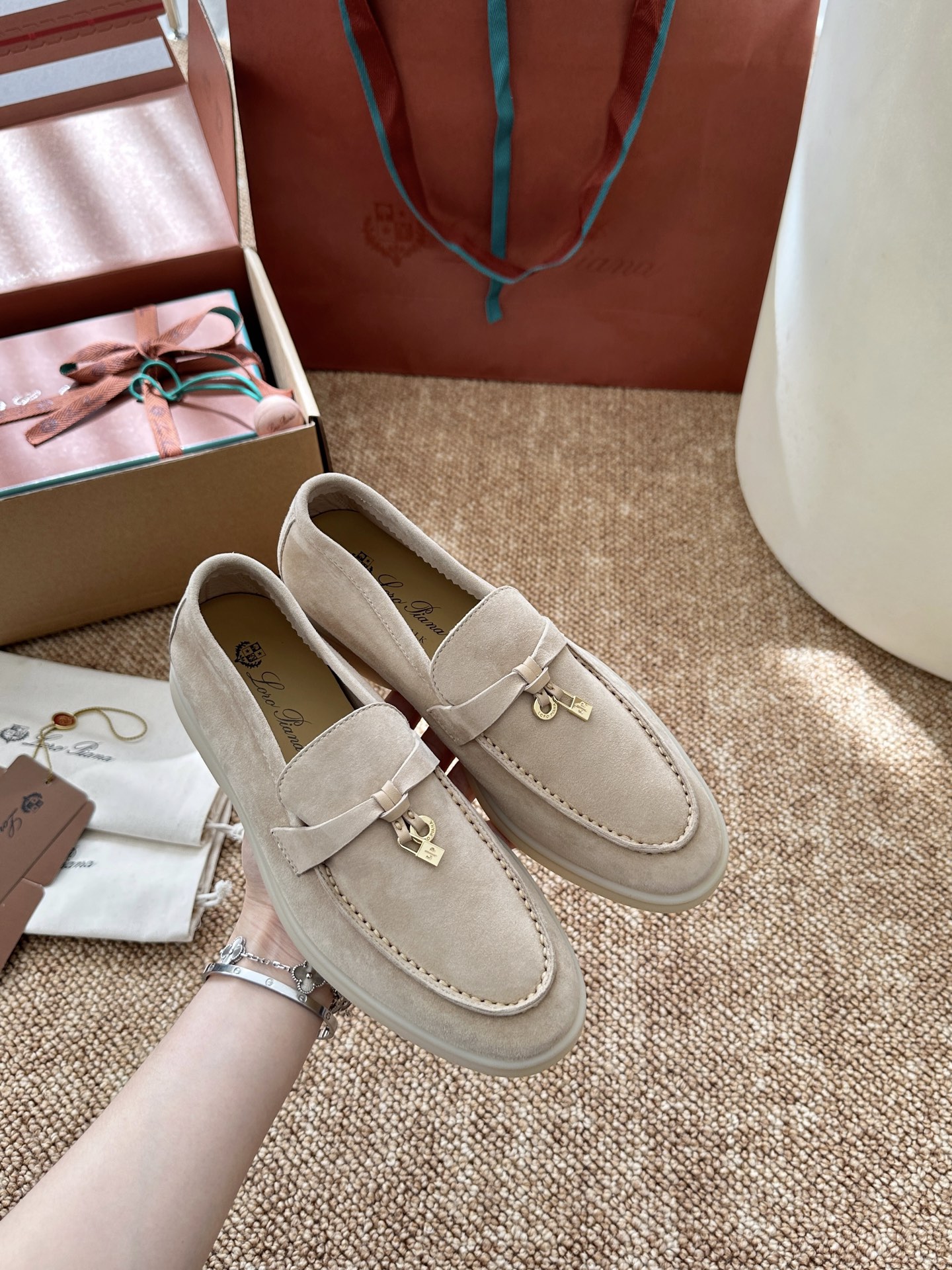 经典Summer Charms Walk极简白底鞋｜原版购入代购级别男士+10 飞机盒+10-沙色材质与