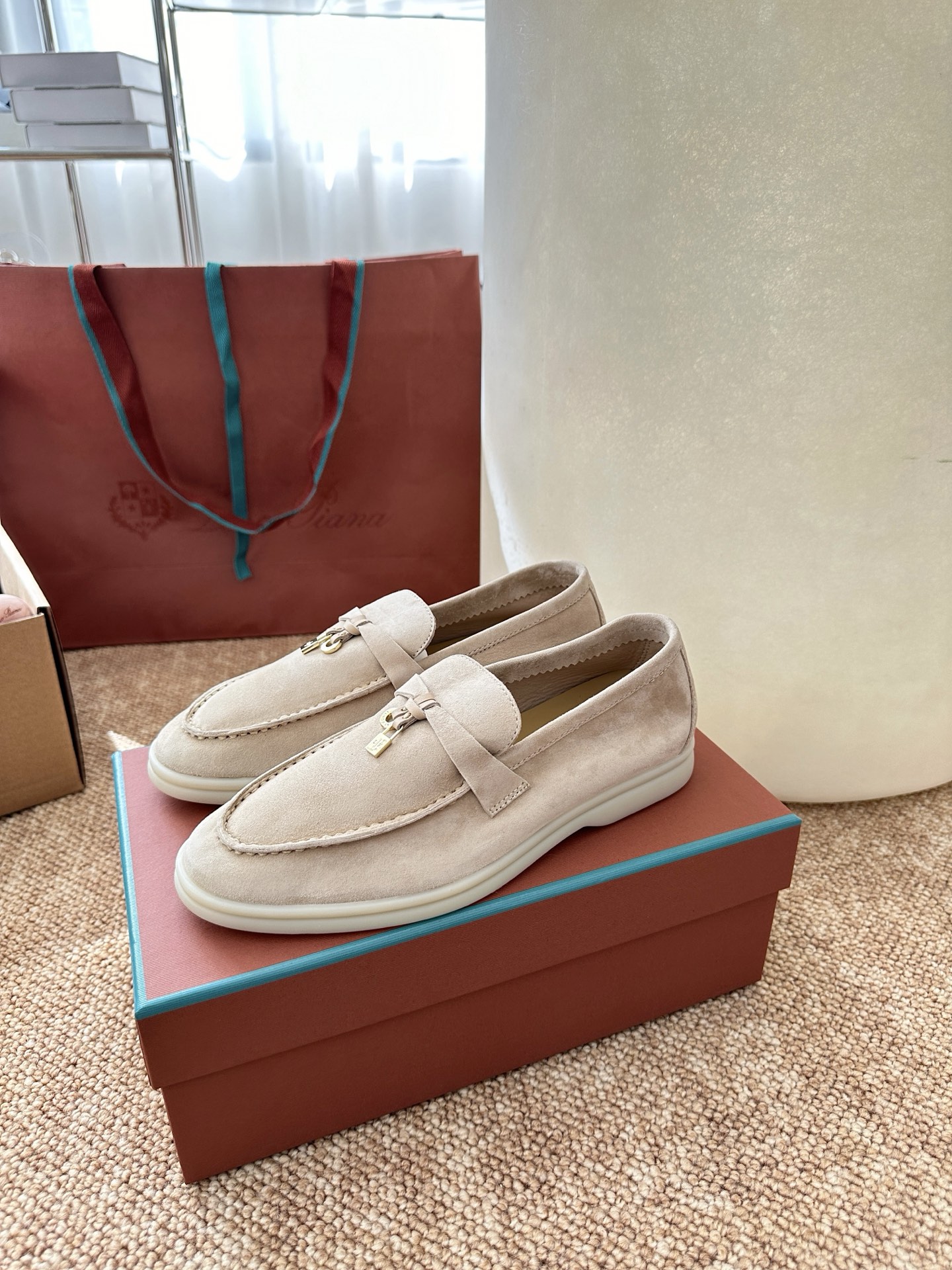 经典Summer Charms Walk极简白底鞋｜原版购入代购级别男士+10 飞机盒+10-沙色材质与