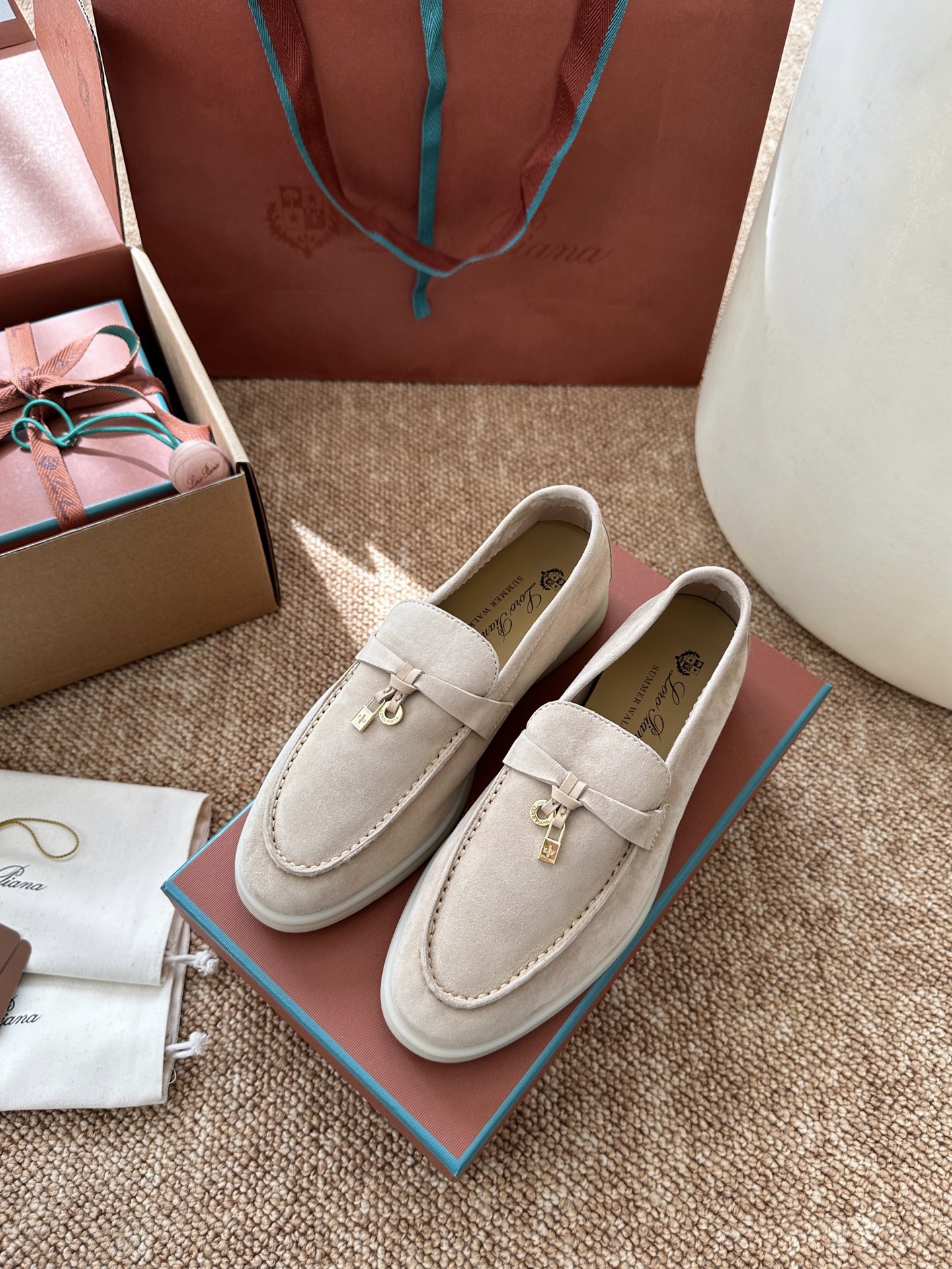 经典Summer Charms Walk极简白底鞋｜原版购入代购级别男士+10 飞机盒+10-沙色材质与