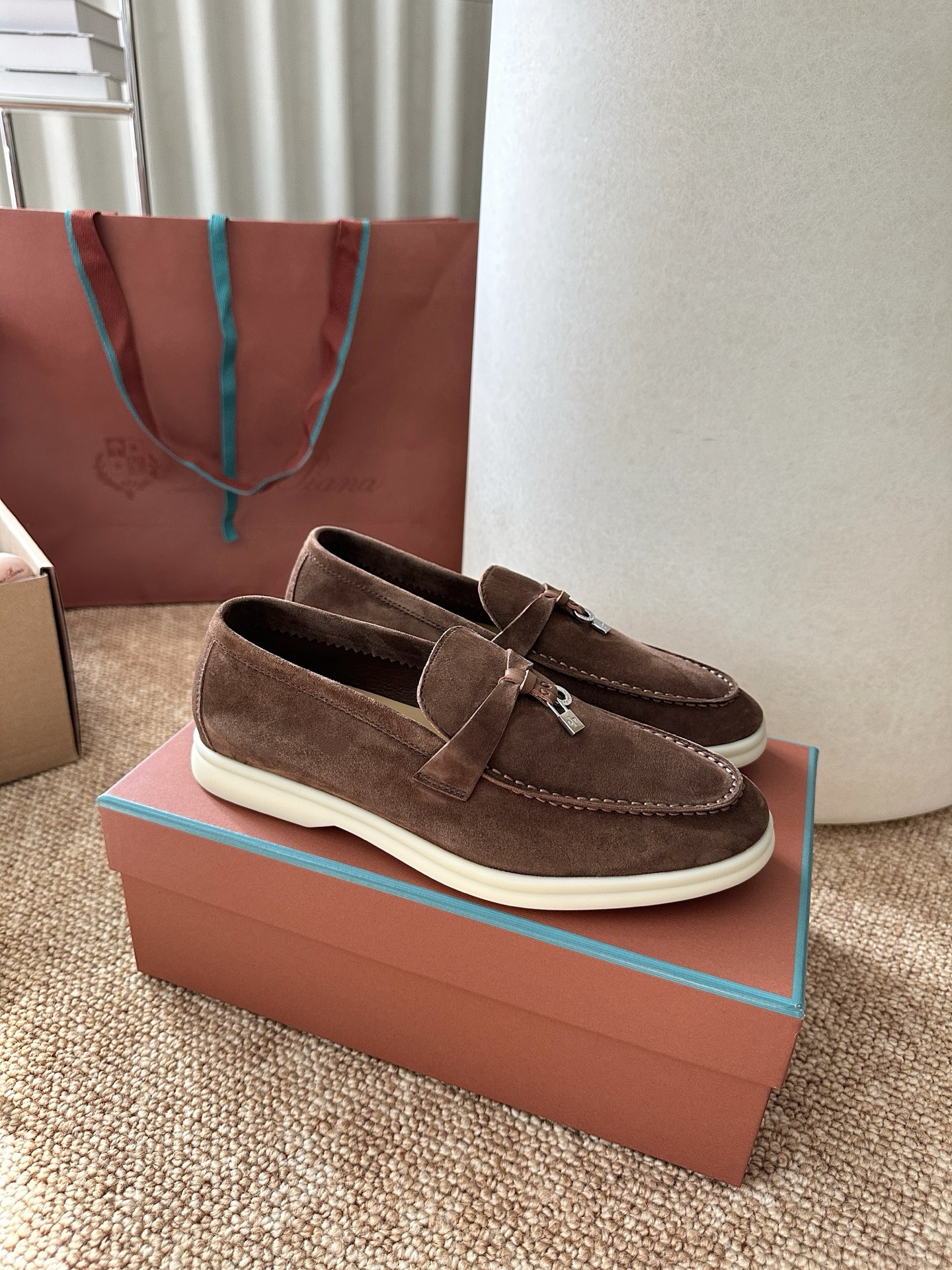 经典Summer Charms Walk极简白底鞋｜原版购入代购级别男士+10 飞机盒+10-沙色材质与