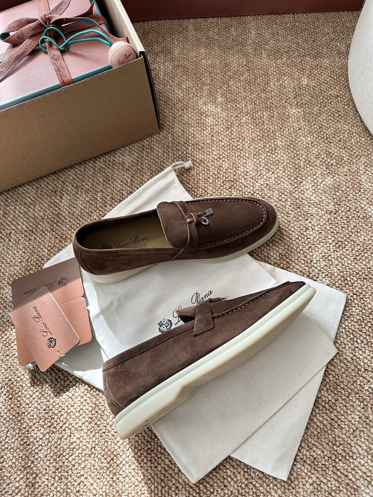 经典Summer Charms Walk极简白底鞋｜原版购入代购级别男士+10 飞机盒+10-沙色材质与