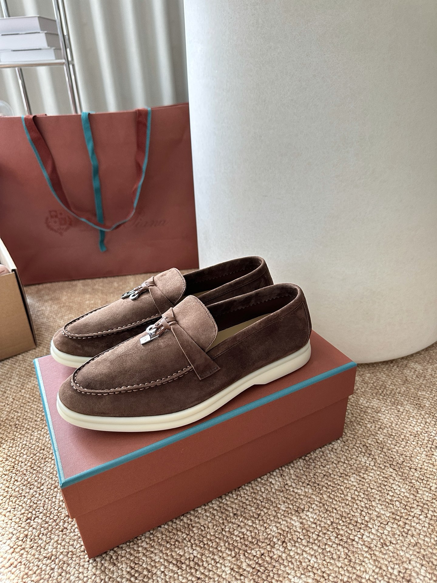 经典Summer Charms Walk极简白底鞋｜原版购入代购级别男士+10 飞机盒+10-沙色材质与