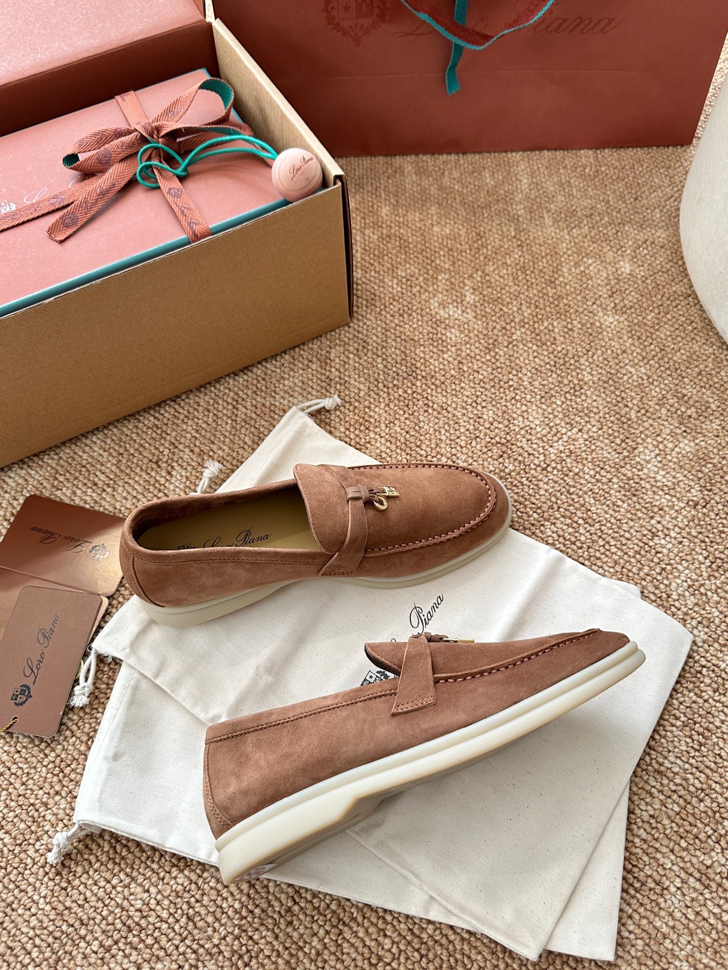 经典Summer Charms Walk极简白底鞋｜原版购入代购级别男士+10 飞机盒+10-沙色材质与