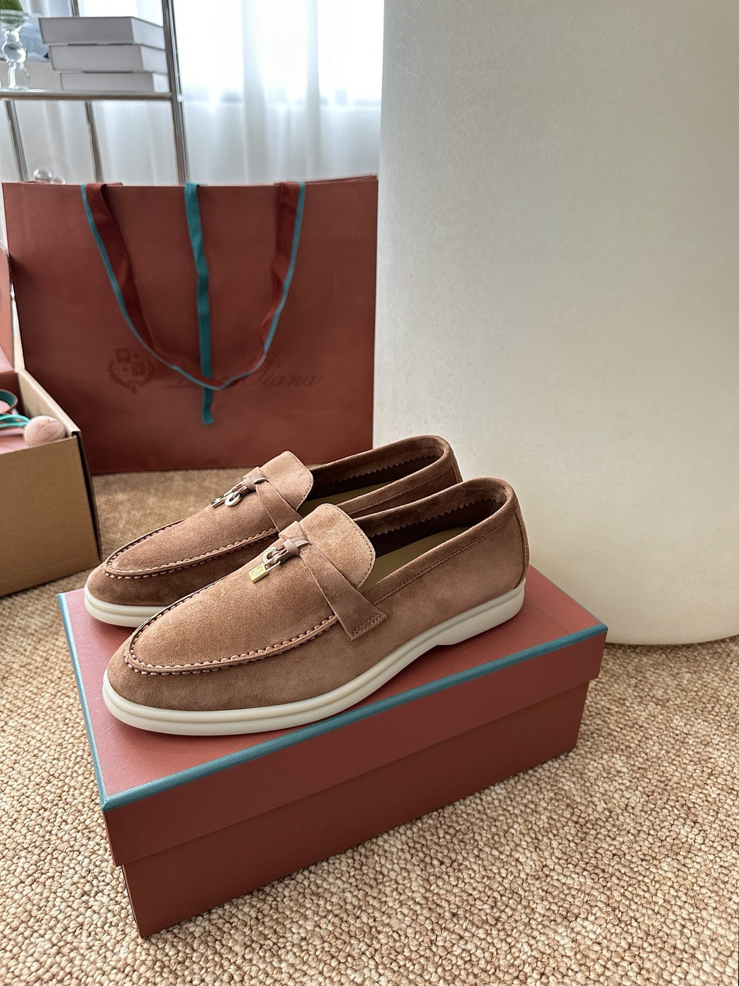 经典Summer Charms Walk极简白底鞋｜原版购入代购级别男士+10 飞机盒+10-沙色材质与