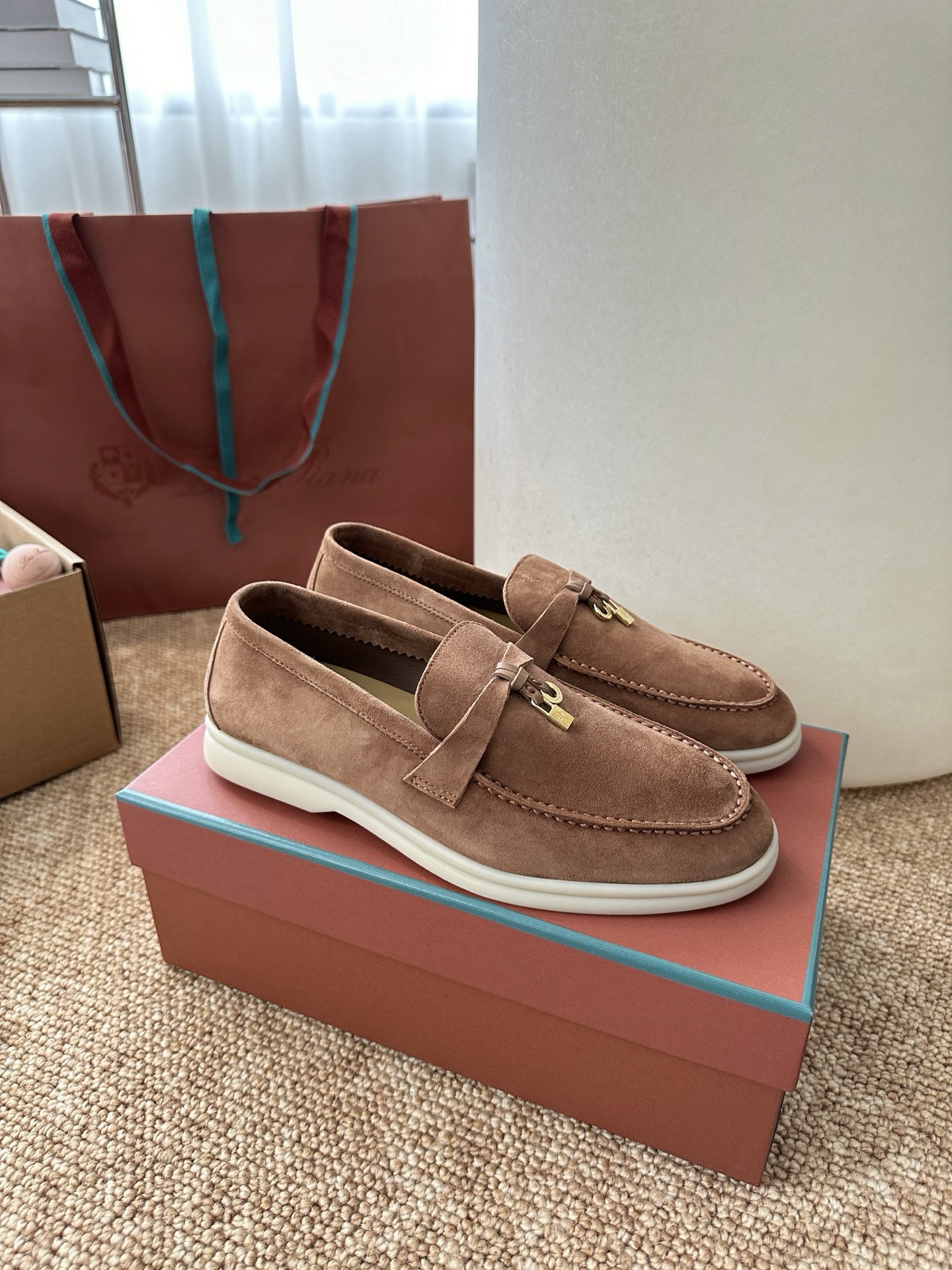 经典Summer Charms Walk极简白底鞋｜原版购入代购级别男士+10 飞机盒+10-沙色材质与