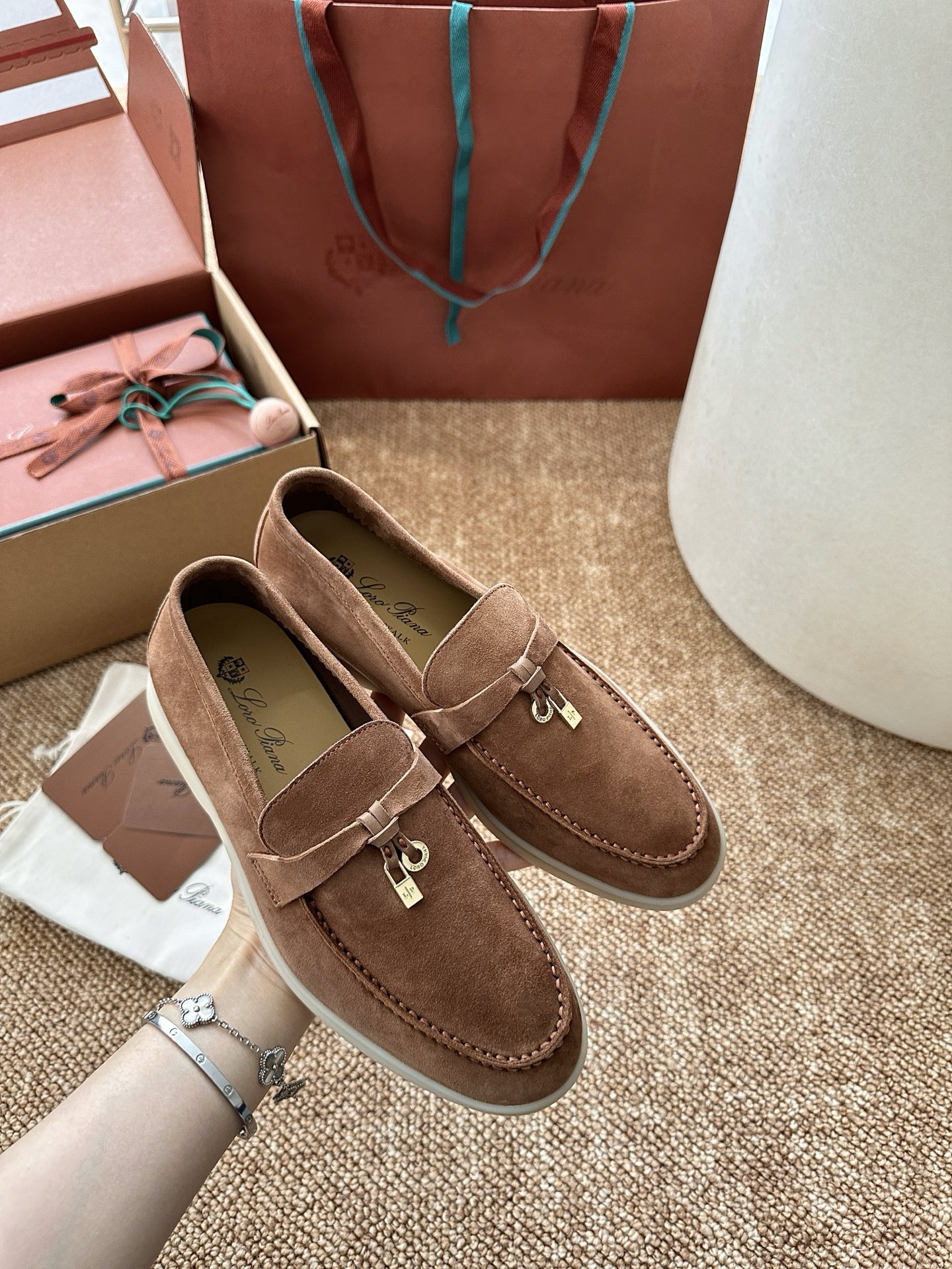 经典Summer Charms Walk极简白底鞋｜原版购入代购级别男士+10 飞机盒+10-沙色材质与