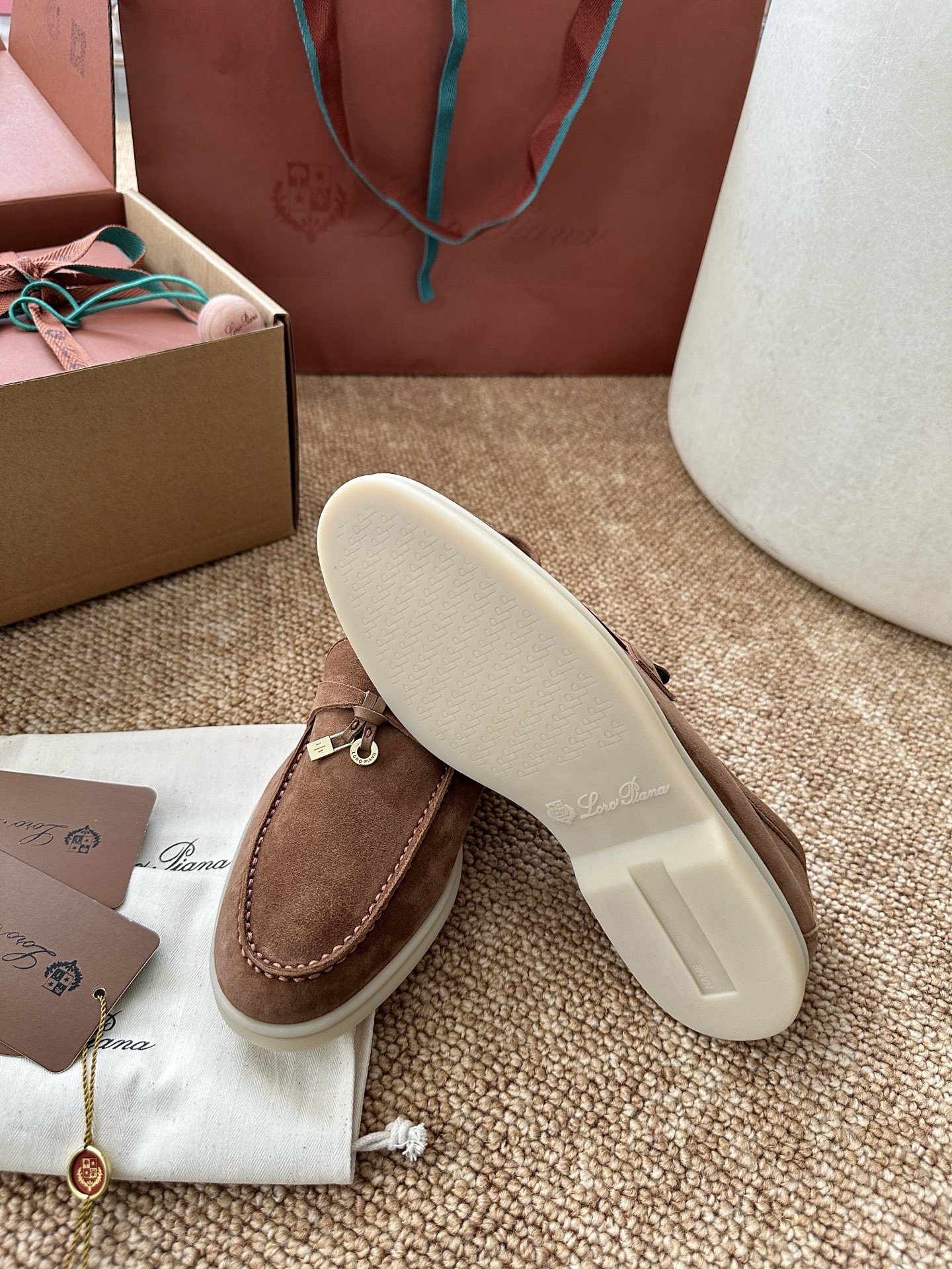 经典Summer Charms Walk极简白底鞋｜原版购入代购级别男士+10 飞机盒+10-沙色材质与