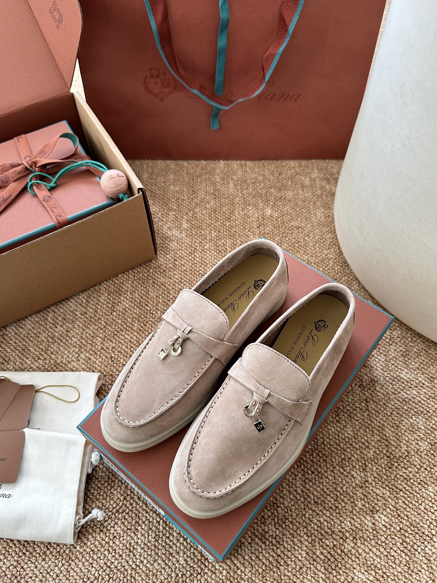 经典Summer Charms Walk极简白底鞋｜原版购入代购级别男士+10 飞机盒+10-沙色材质与