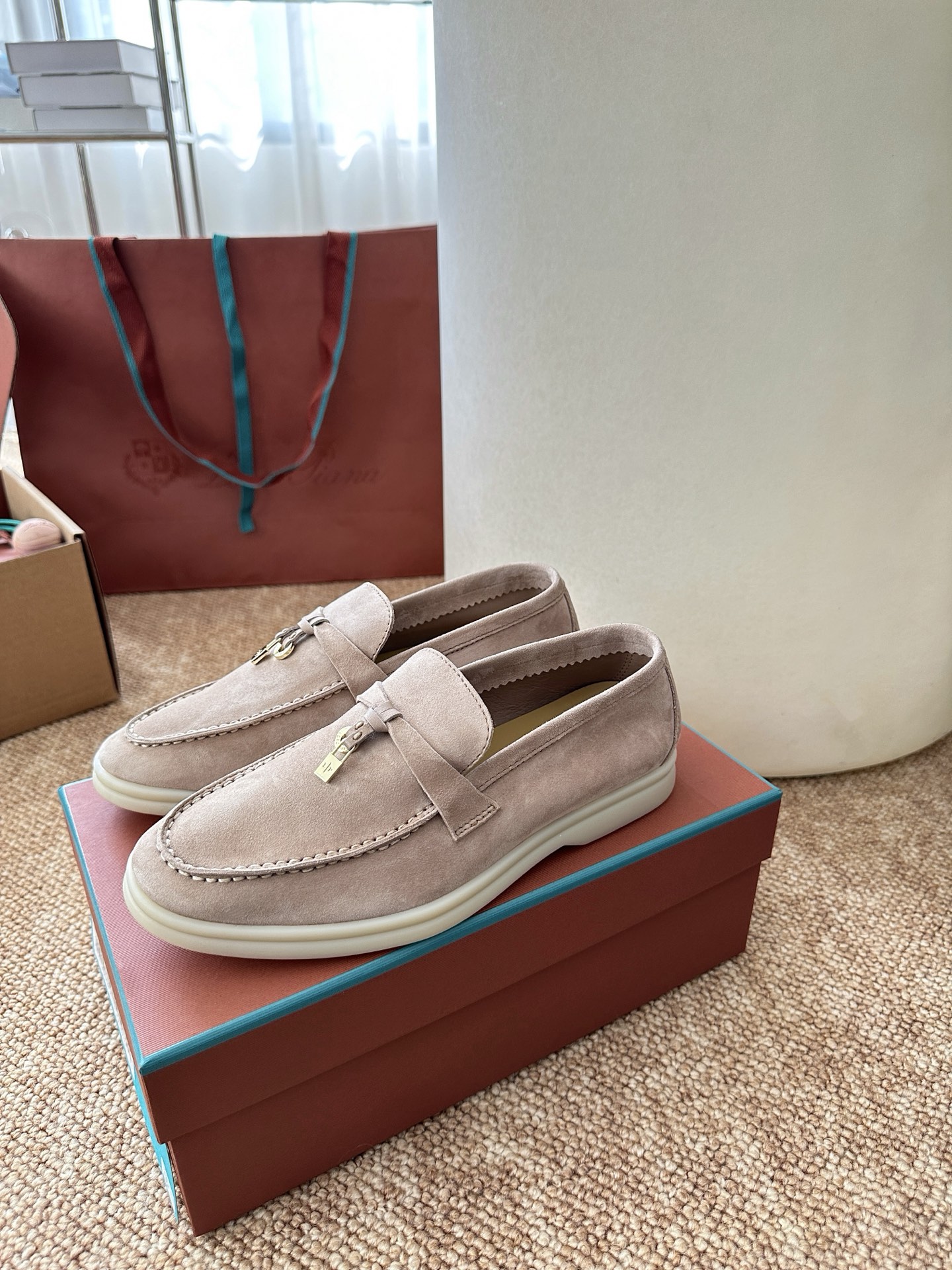 经典Summer Charms Walk极简白底鞋｜原版购入代购级别男士+10 飞机盒+10-沙色材质与