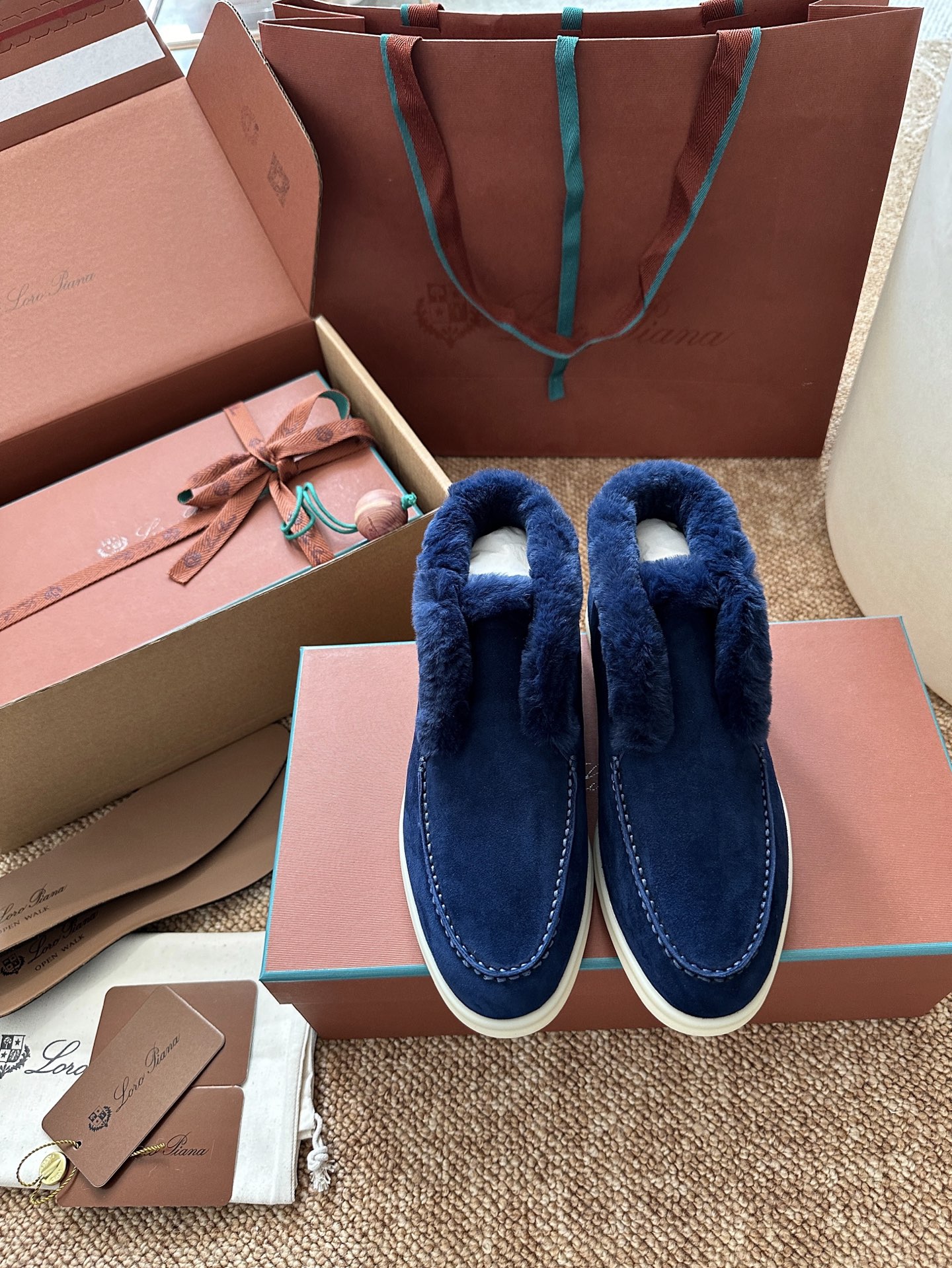 NO:693883,dark blue,loafers,furry shoes,loafers19860909深蓝色,乐福鞋毛毛鞋,loafers,Women's Shoes