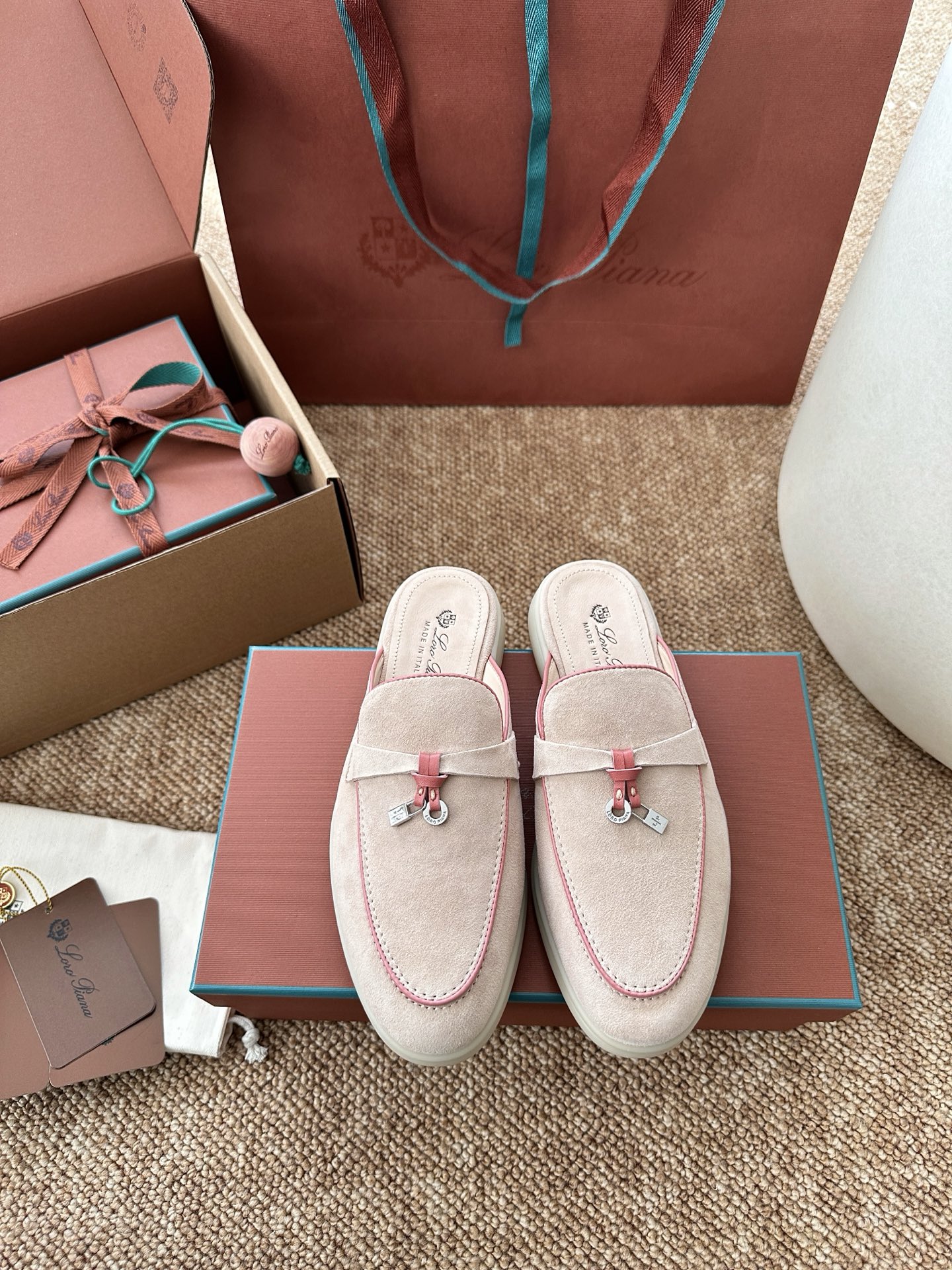 NO:693902,Pink sand color, loafers and half slippers, loafers19860909粉沙色,乐福鞋半拖,loafers,Women's Shoes