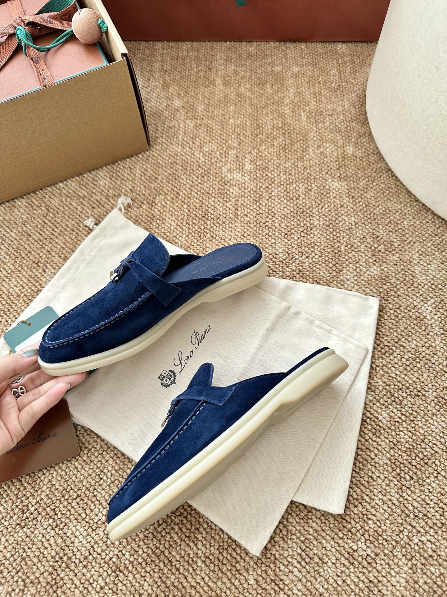 Loro piana经典Summer Charms Walk莫卡辛半拖｜原版购入代购级别男士+10 飞机