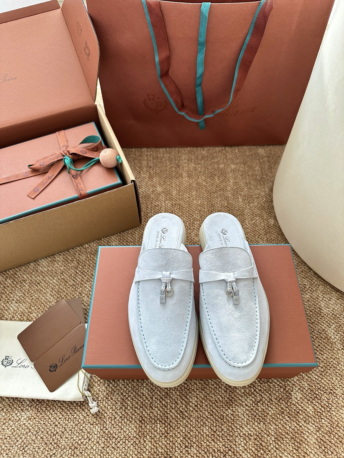 NO:693970,Aqua blue, loafers and half slippers, loafers19860909水蓝色,乐福鞋半拖,loafers,Women's Shoes