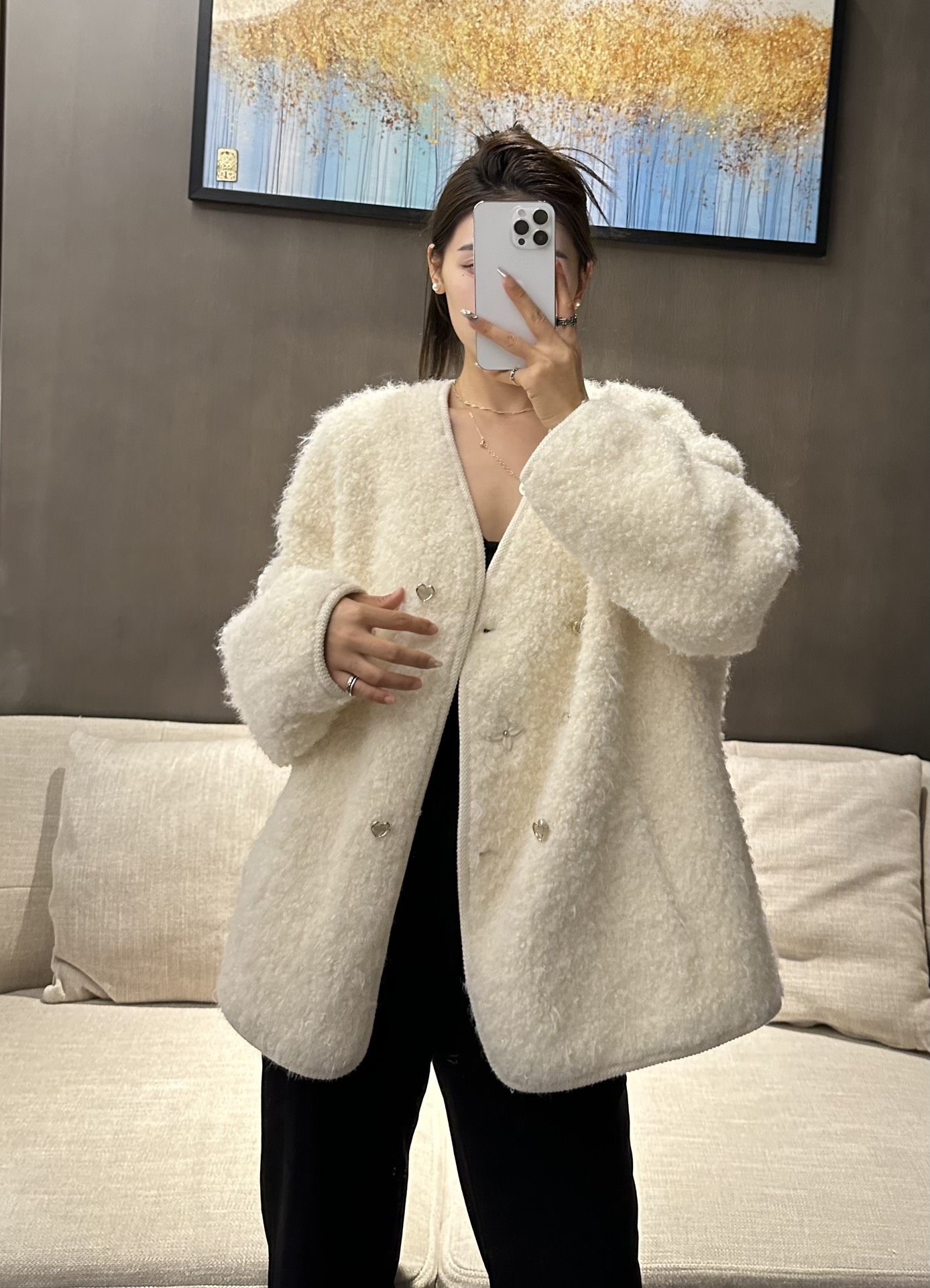 Luxury LV Suit with High-Quality Fur Jacket for 2024 Fashion Trends - 图片 6