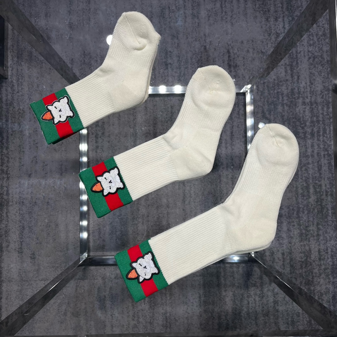 Calcetines G de alta calidad, envío a partir de 3 pares, réplica 1:1, calcetines con suela de toalla 🧦 Tallas: SML